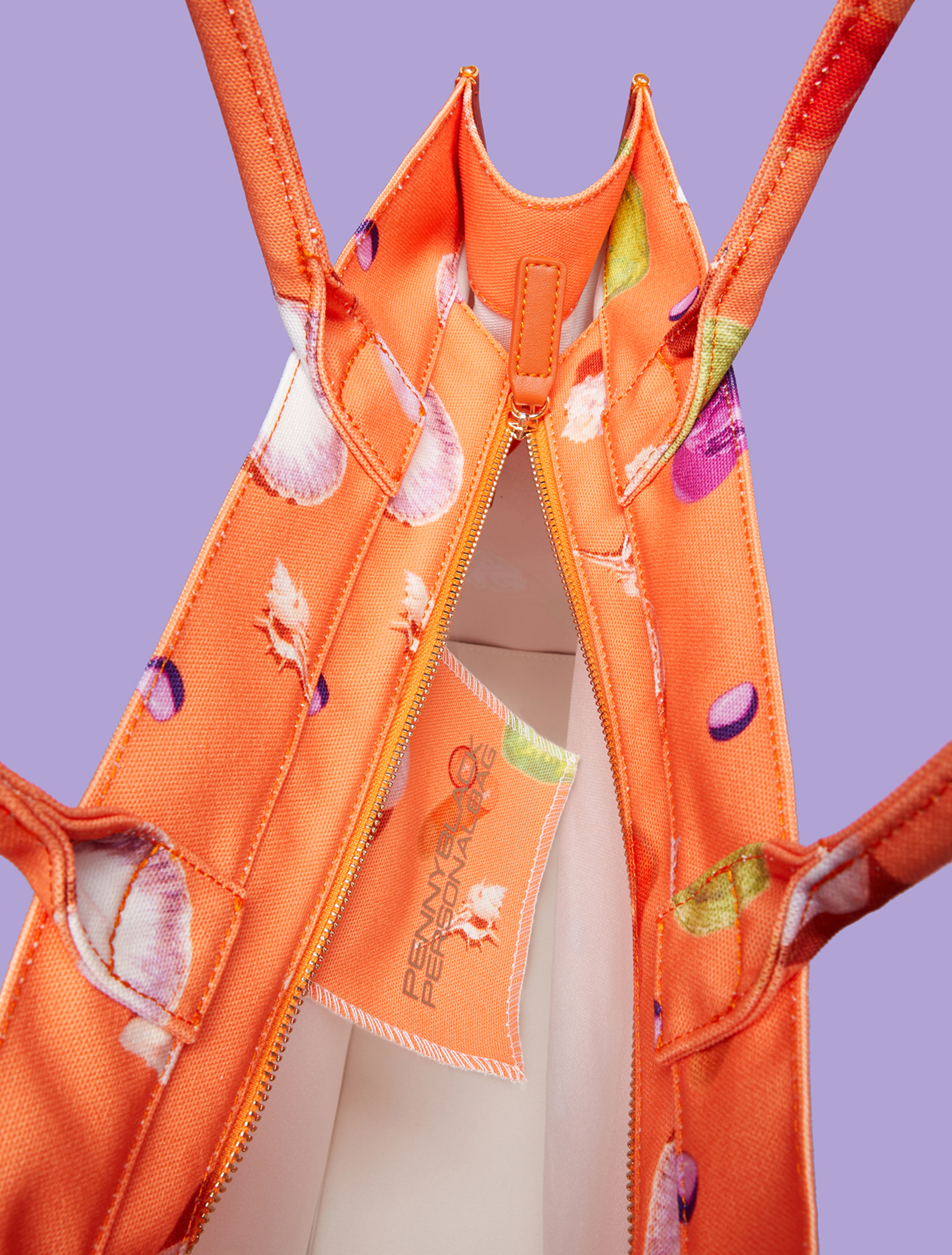Canvas shopper bag, orange - Pennyblack Canvas shopper bag - orange - pennyblack