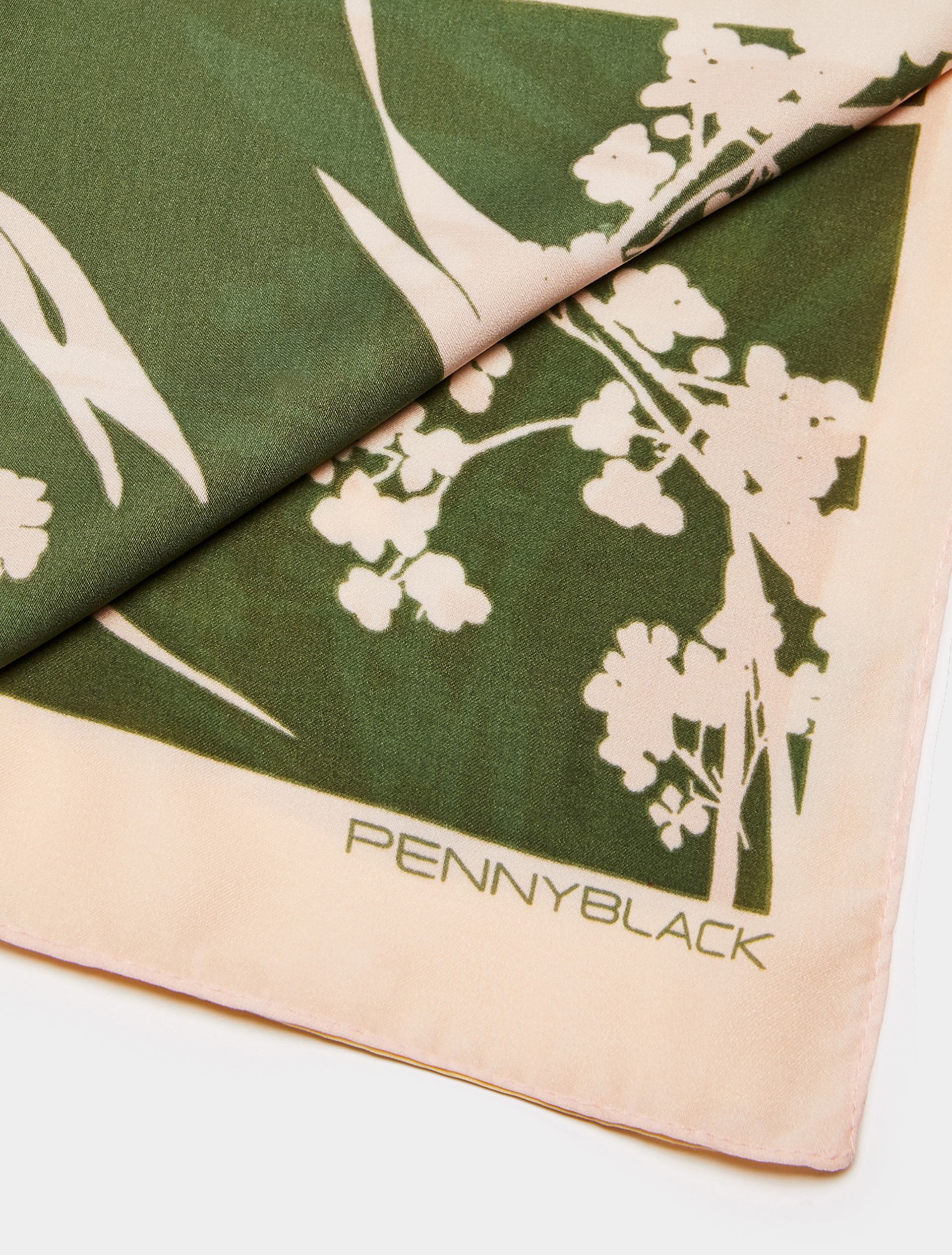 Patterned satin stole, pale yellow - Pennyblack Patterned satin stole - pale yellow - pennyblack