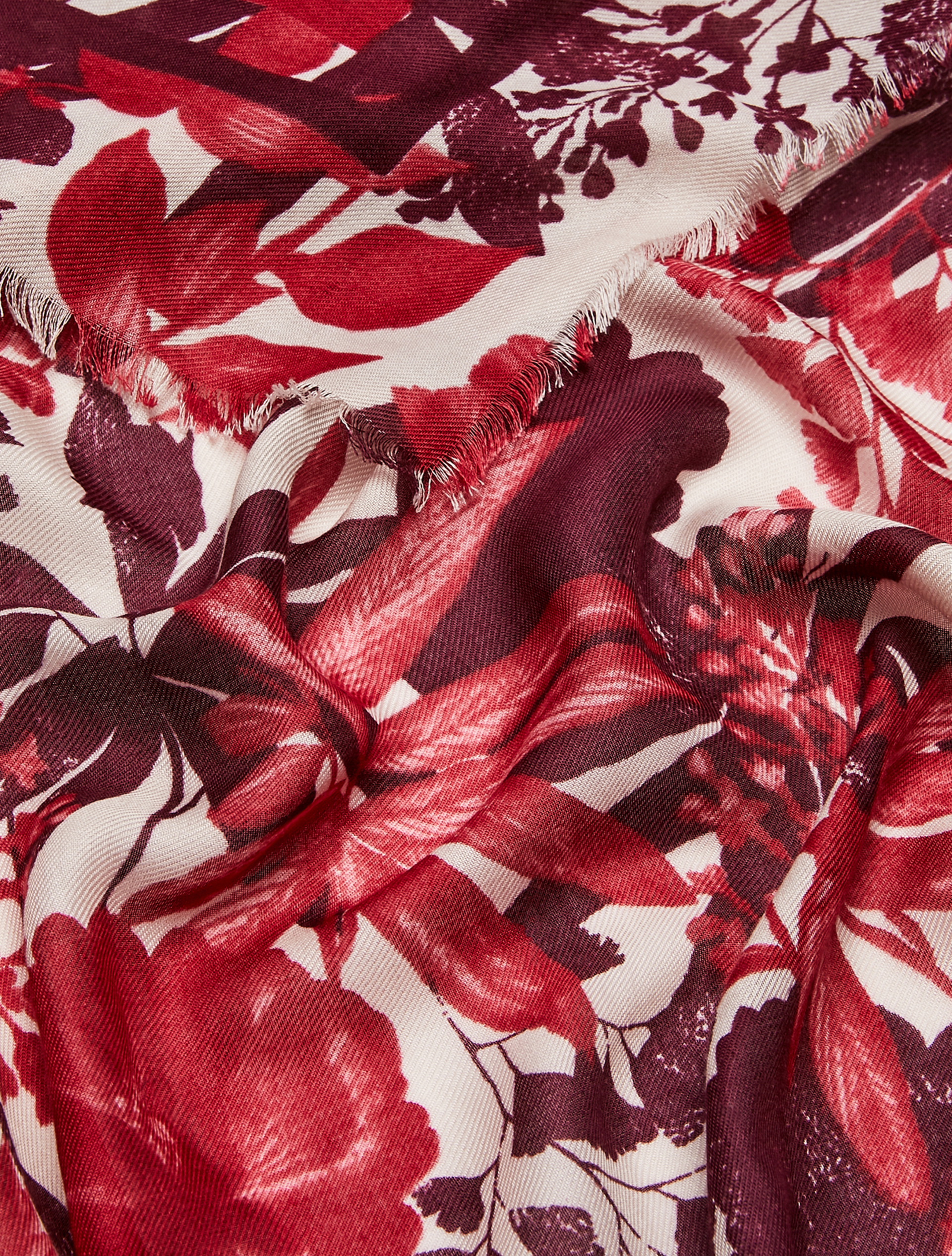 Patterned modal stole, burgundy - Pennyblack Patterned modal stole - burgundy - pennyblack