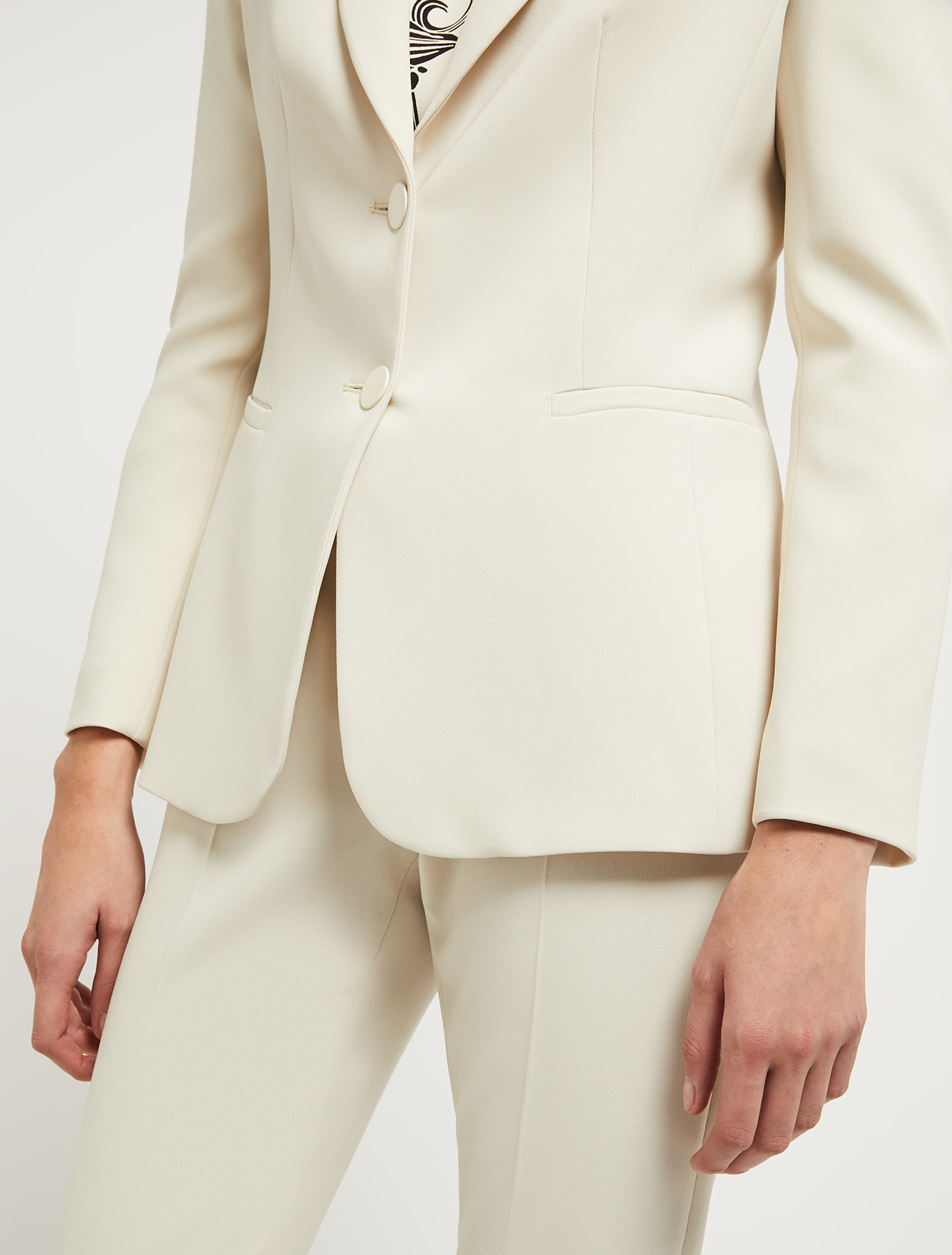 Blazer in flowing fabric, ivory | Pennyblack Blazer in flowing fabric - ivory - pennyblack