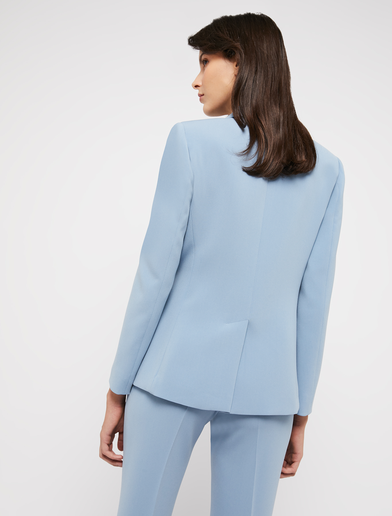 Blazer in flowing fabric, light blue | Pennyblack Blazer in flowing fabric - light blue - pennyblack