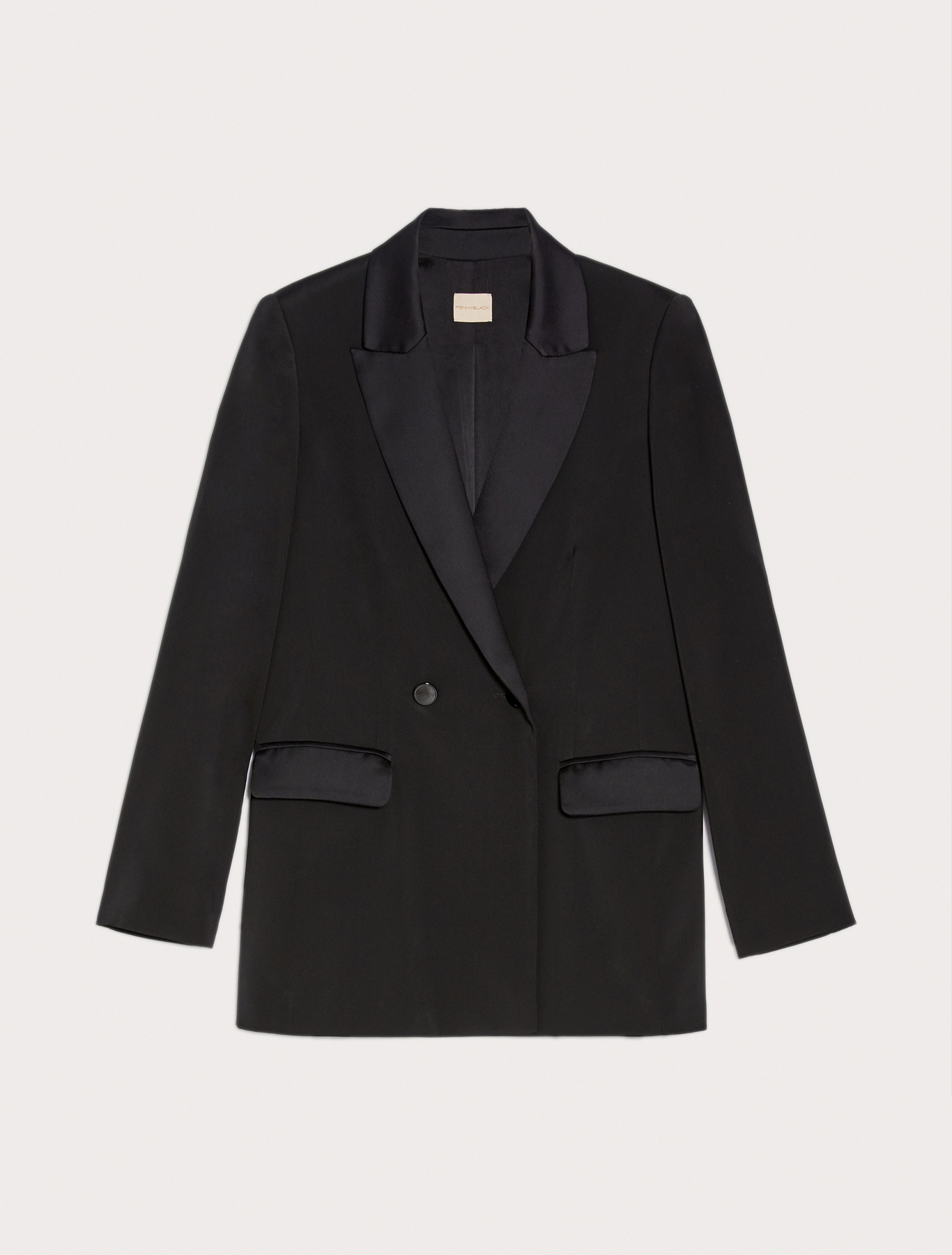 Envers satin blazer, black | Pennyblack Envers satin blazer - black - pennyblack