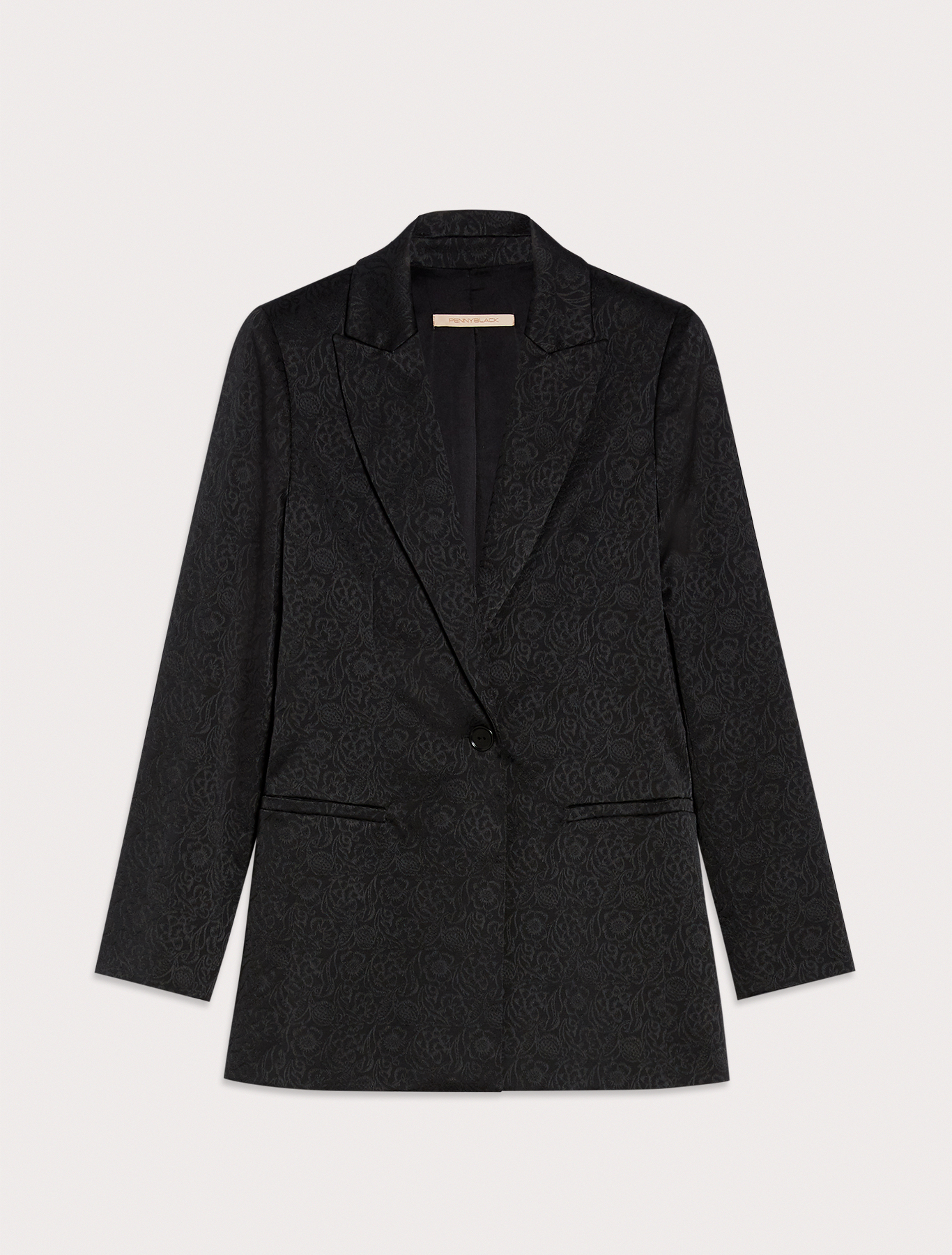 Jacquard fabric blazer, black | Pennyblack Jacquard fabric blazer - black - pennyblack