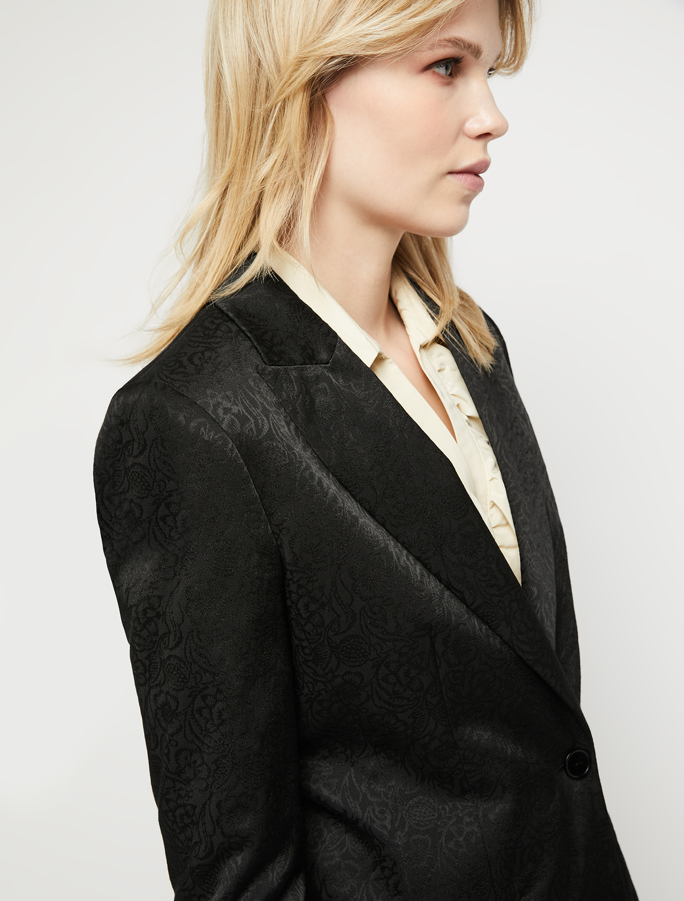 Jacquard fabric blazer, black | Pennyblack Jacquard fabric blazer - black - pennyblack