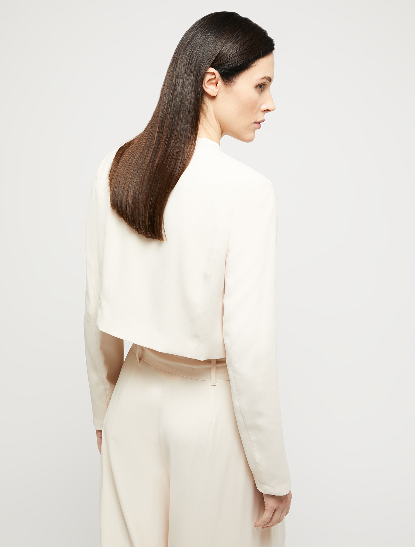 Bolero jacket in envers satin, ivory | Pennyblack Bolero jacket in envers satin - ivory - pennyblack