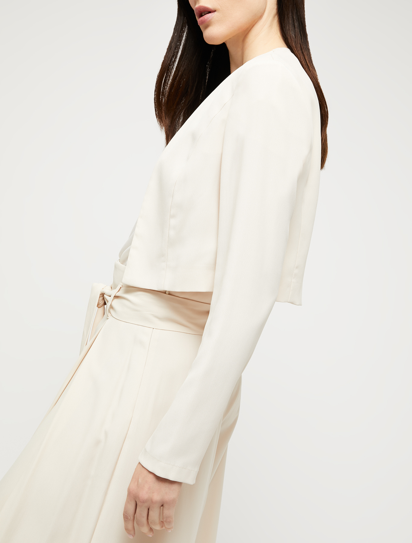 Bolero jacket in envers satin, ivory | Pennyblack Bolero jacket in envers satin - ivory - pennyblack