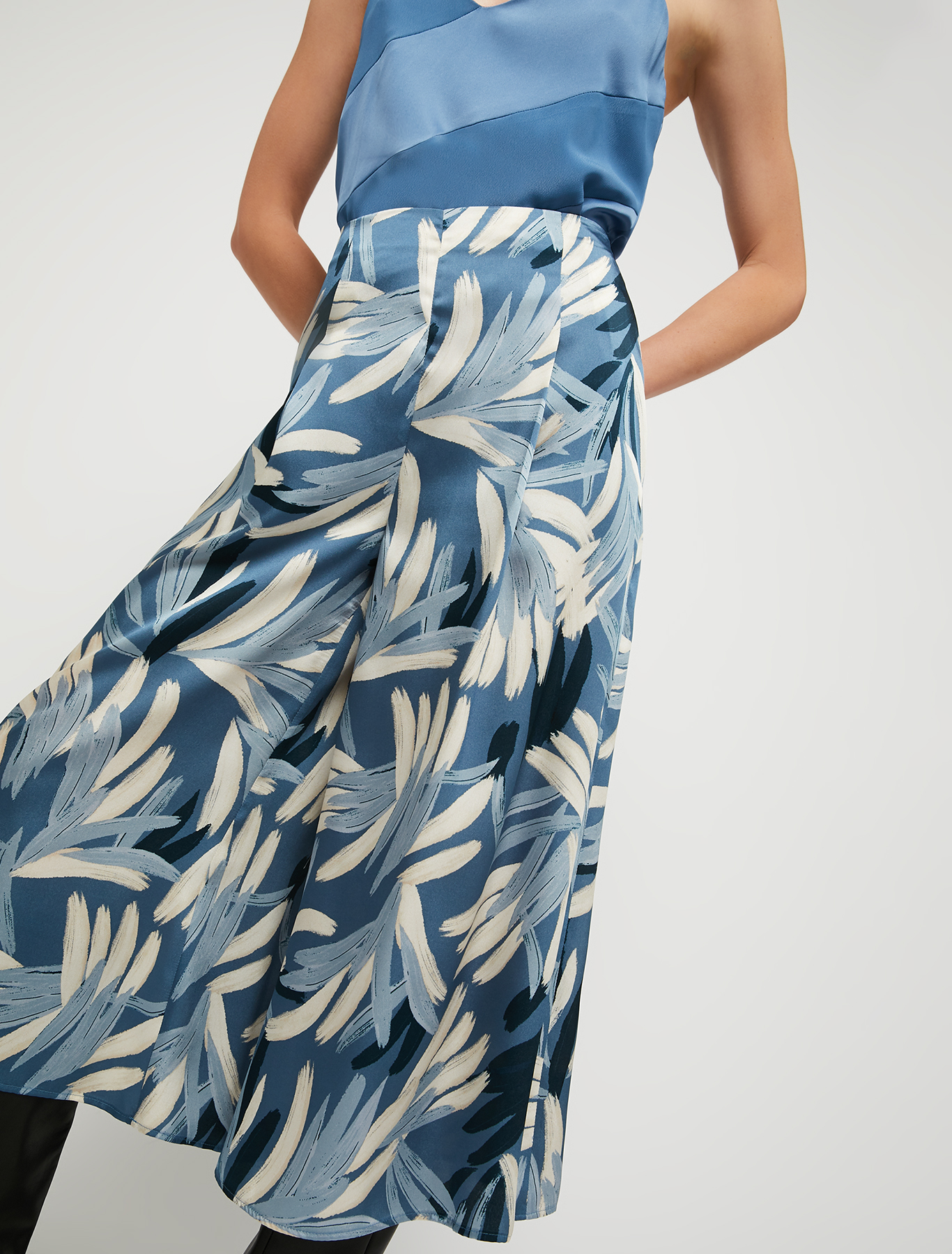 Twill culottes, light blue pattern - Pennyblack Twill culottes - light blue pattern - pennyblack
