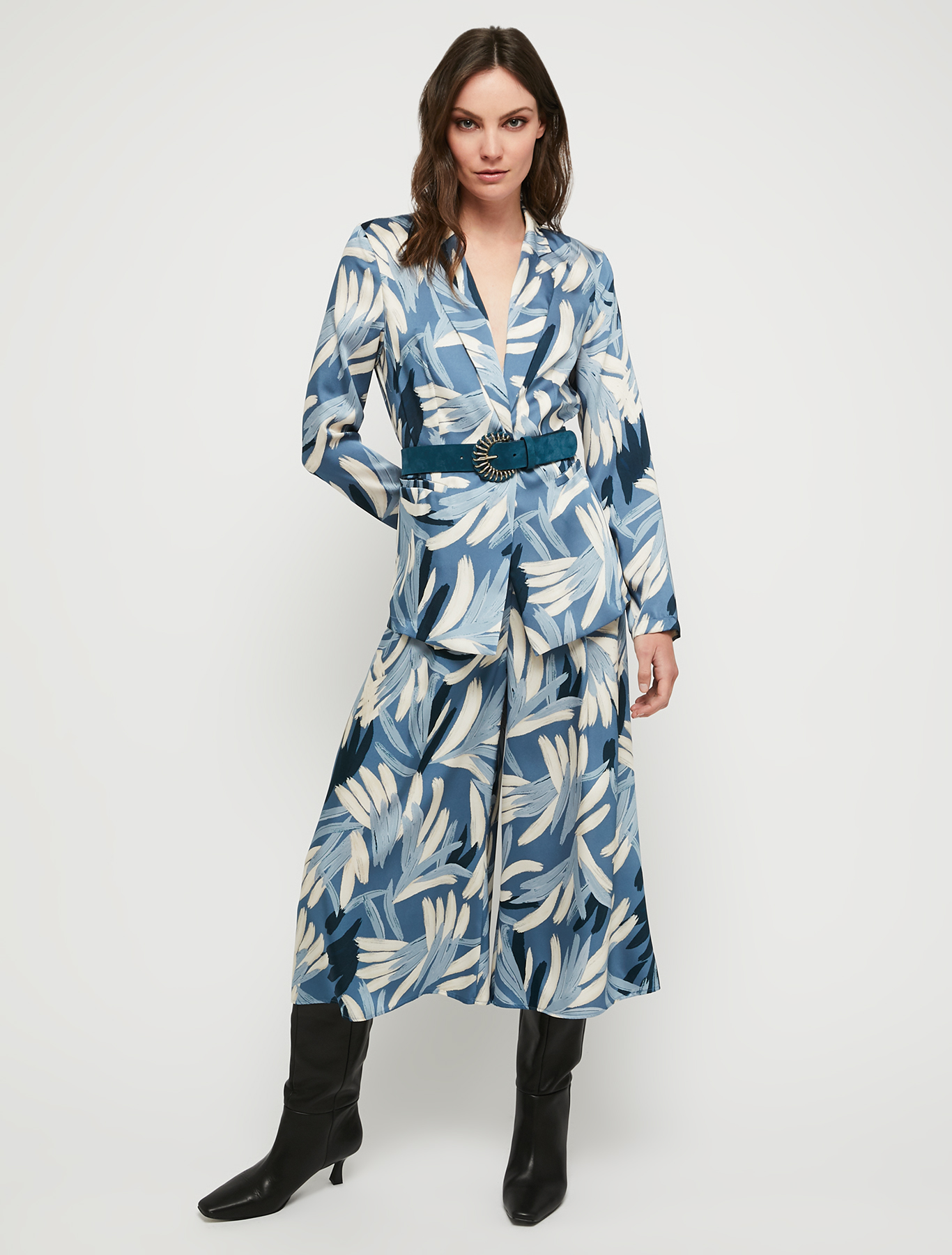 Twill culottes, light blue pattern - Pennyblack Twill culottes - light blue pattern - pennyblack