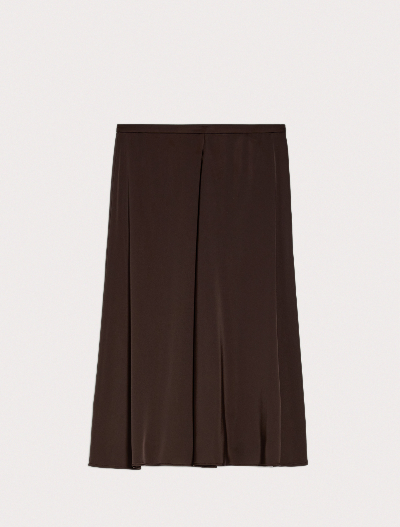 Envers-satin midi skirt, dark brown | Pennyblack Envers-satin midi skirt - dark brown - pennyblack