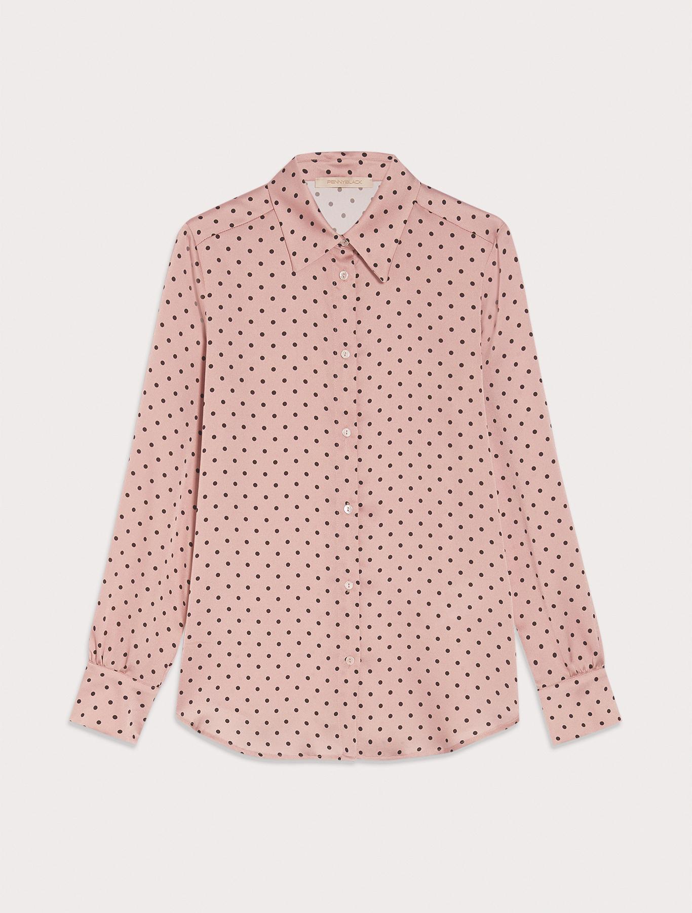 Patterned satin shirt, rose pink pattern | Pennyblack Patterned satin shirt - rose pink pattern - pennyblack