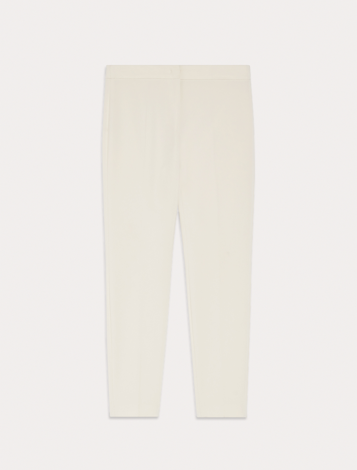 Slim-fit trousers in flowing fabric, ivory | Pennyblack Slim-fit trousers in flowing fabric - ivory - pennyblack