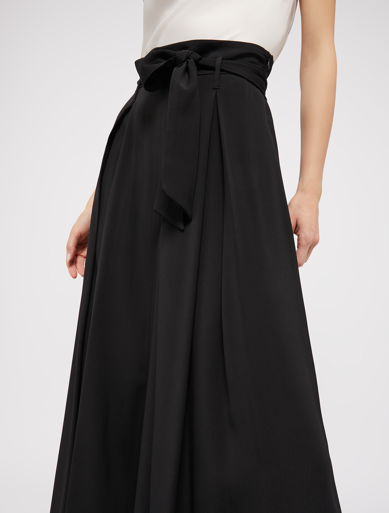 Envers satin wide-leg trousers, black | Pennyblack Envers satin wide-leg trousers - black - pennyblack