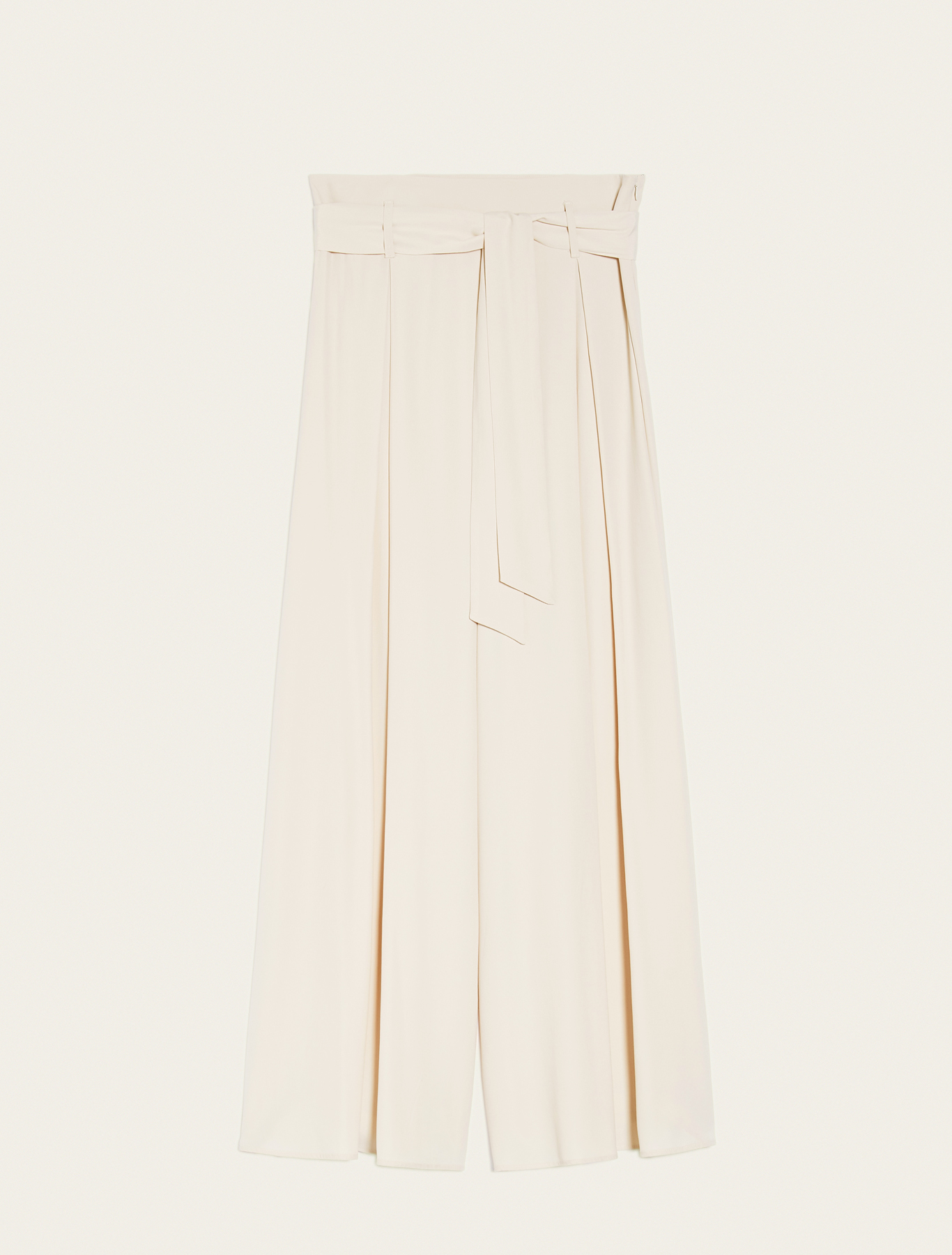 Envers satin wide-leg trousers, ivory | Pennyblack Envers satin wide-leg trousers - ivory - pennyblack