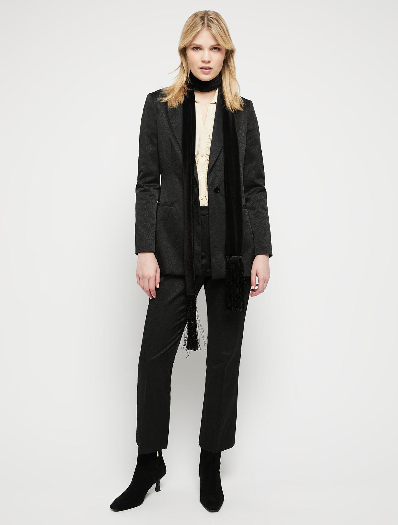 Jacquard trousers, black | Pennyblack Jacquard trousers - black - pennyblack