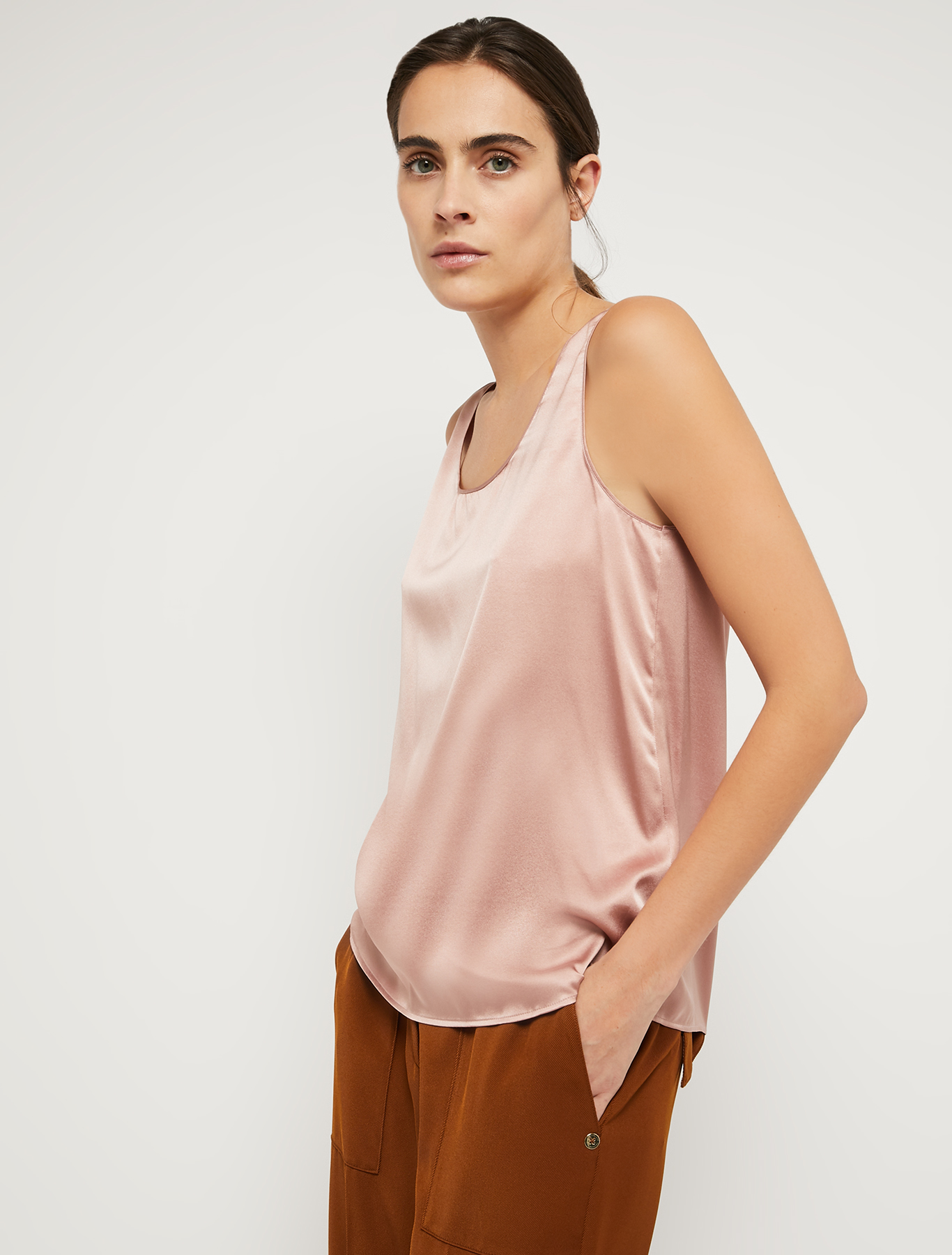 Silk-satin top, pink - Pennyblack Silk-satin top - pink - pennyblack
