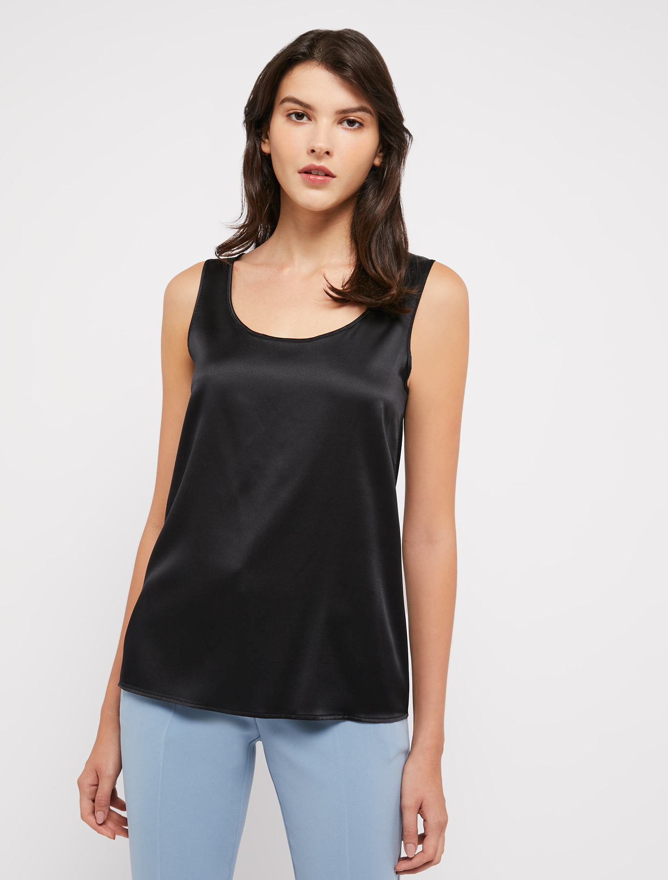 Silk-satin top, black | Pennyblack Silk-satin top - black - pennyblack
