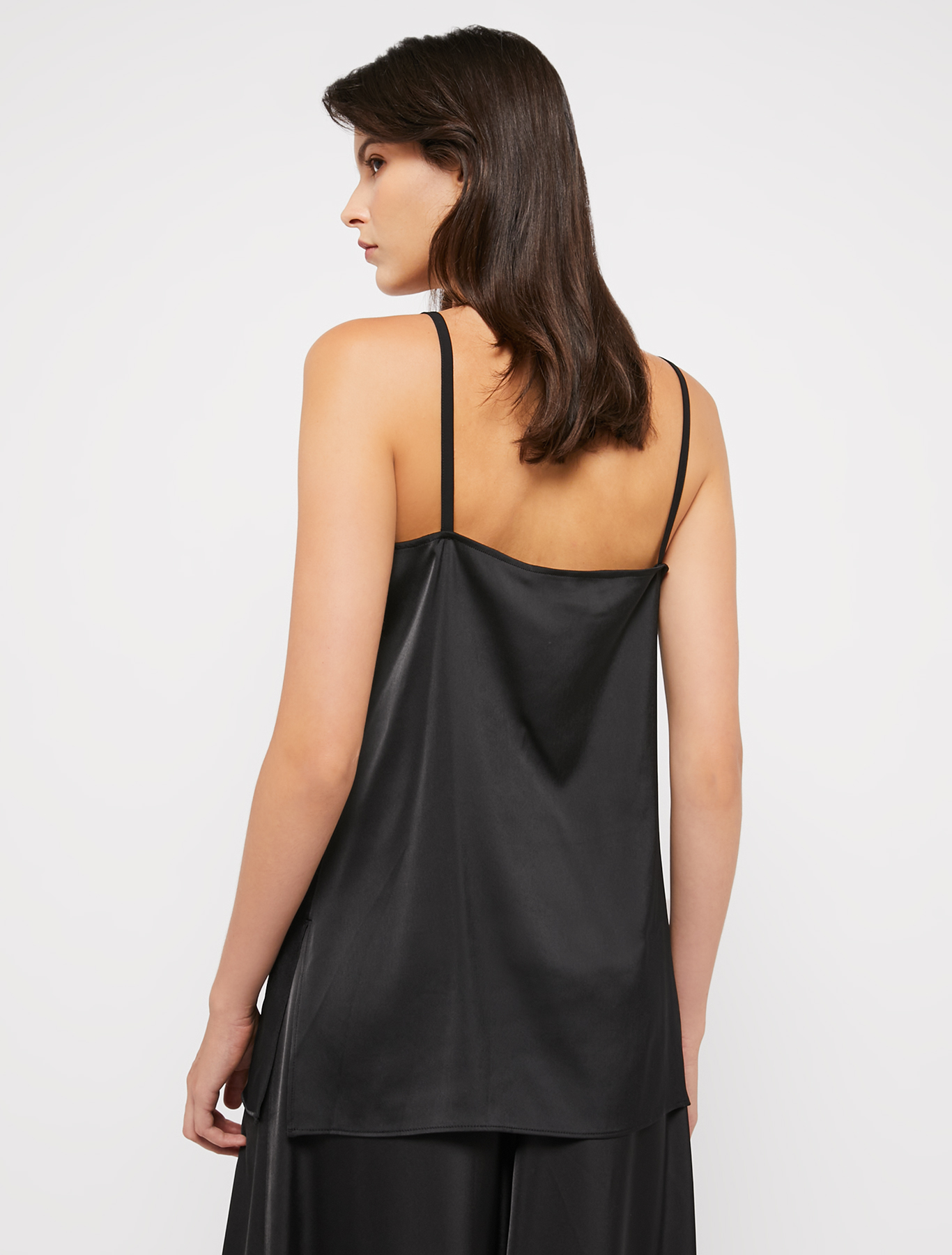 Top in envers satin with inlay, black | Pennyblack Top in envers satin with inlay - black - pennyblack