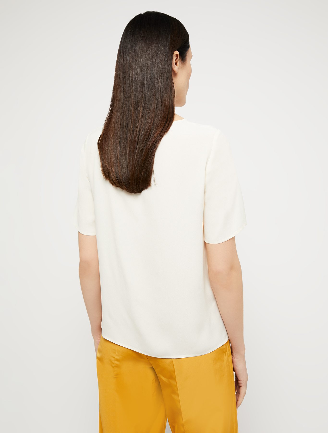 Crêpe de Chine blouse, ivory - Pennyblack Crêpe de Chine blouse - ivory - pennyblack