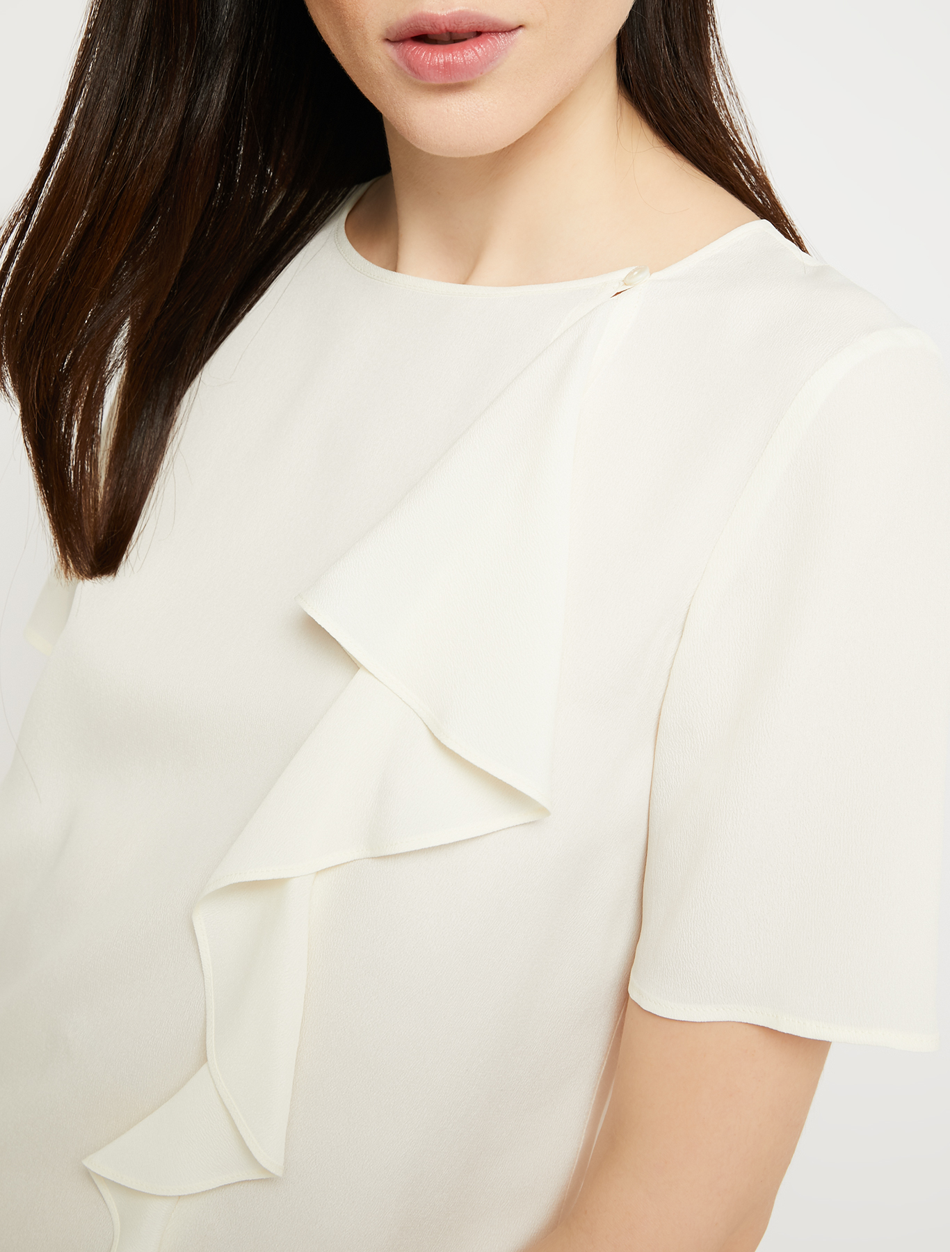 Crêpe de Chine blouse, ivory - Pennyblack Crêpe de Chine blouse - ivory - pennyblack