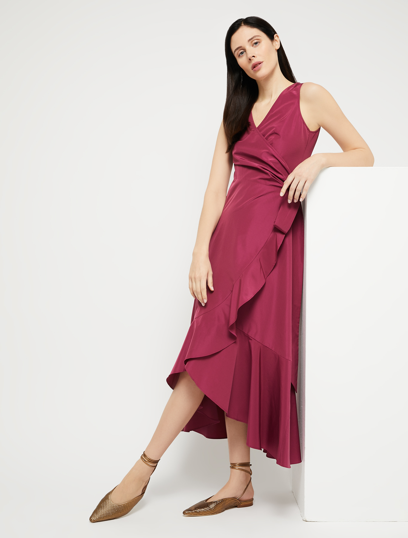 Taffeta wrap dress, plum - Pennyblack Taffeta wrap dress - plum - pennyblack