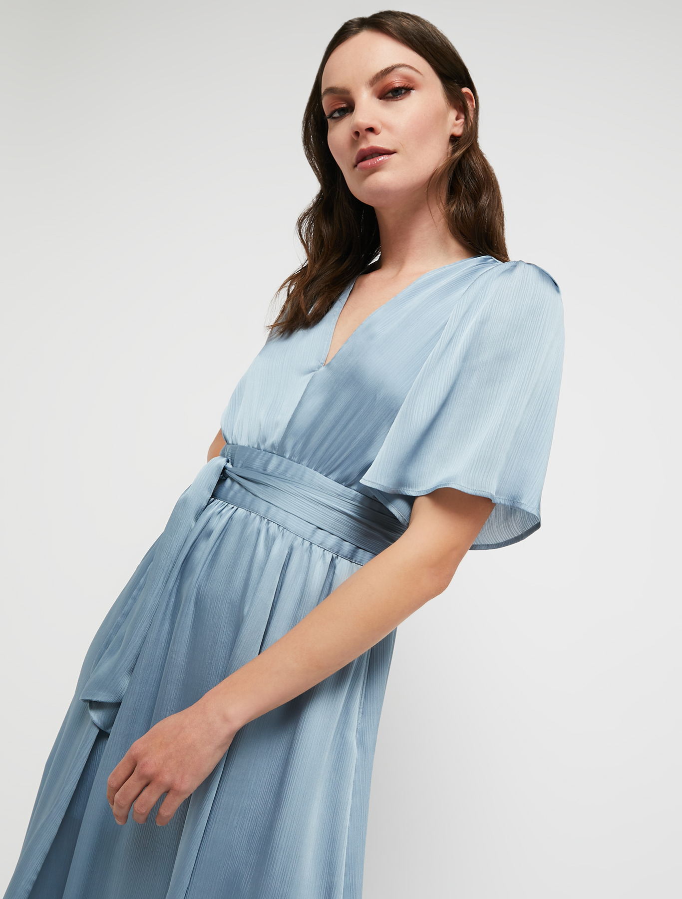 Crepon satin dress, light blue - Pennyblack Crepon satin dress - light blue - pennyblack