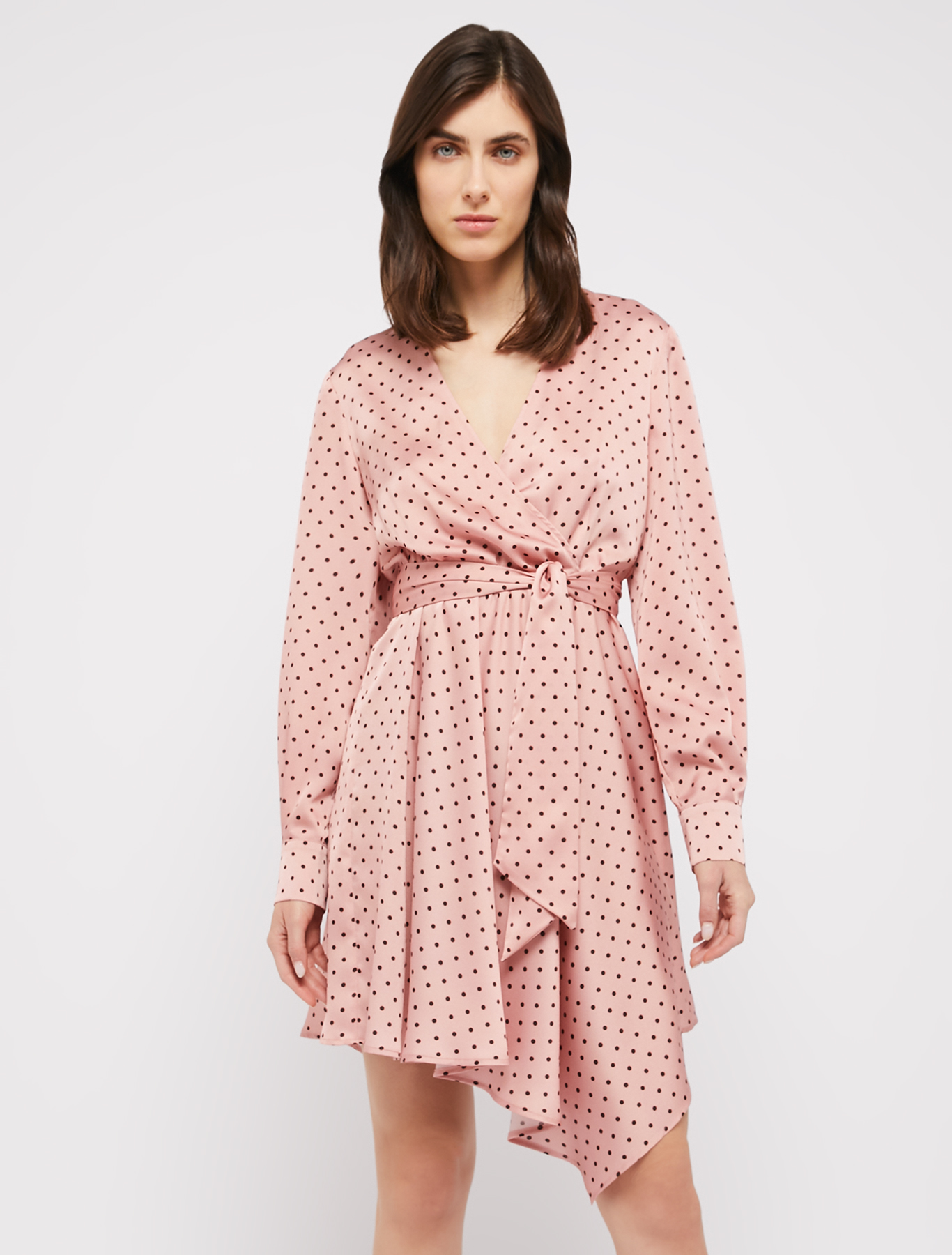 Patterned satin dress, rose pink pattern | Pennyblack Patterned satin dress - rose pink pattern - pennyblack
