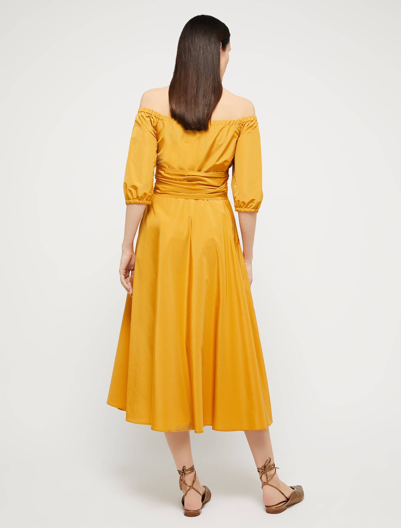 Taffeta midi dress, mustard - Pennyblack Taffeta midi dress - mustard - pennyblack
