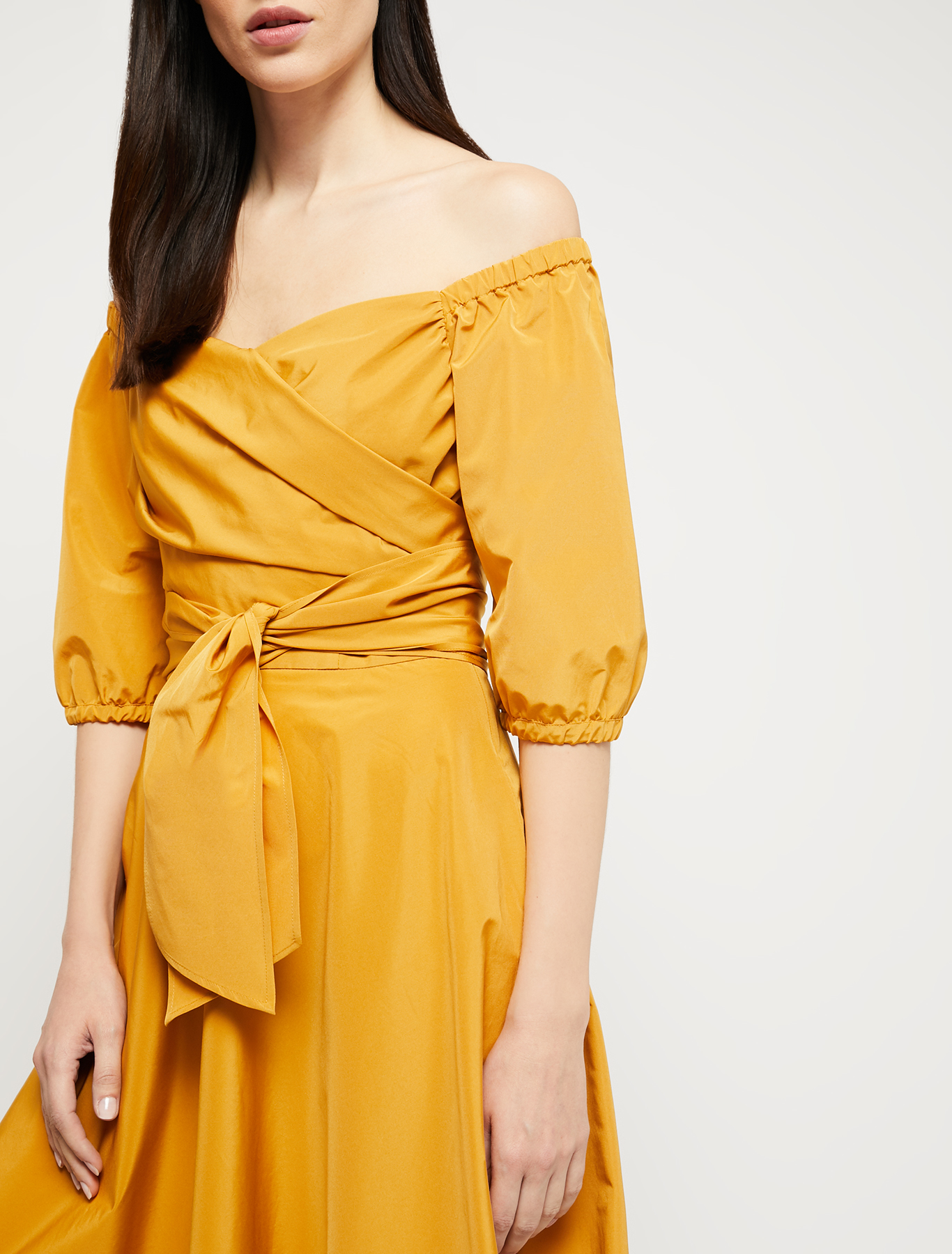Taffeta midi dress, mustard - Pennyblack Taffeta midi dress - mustard - pennyblack