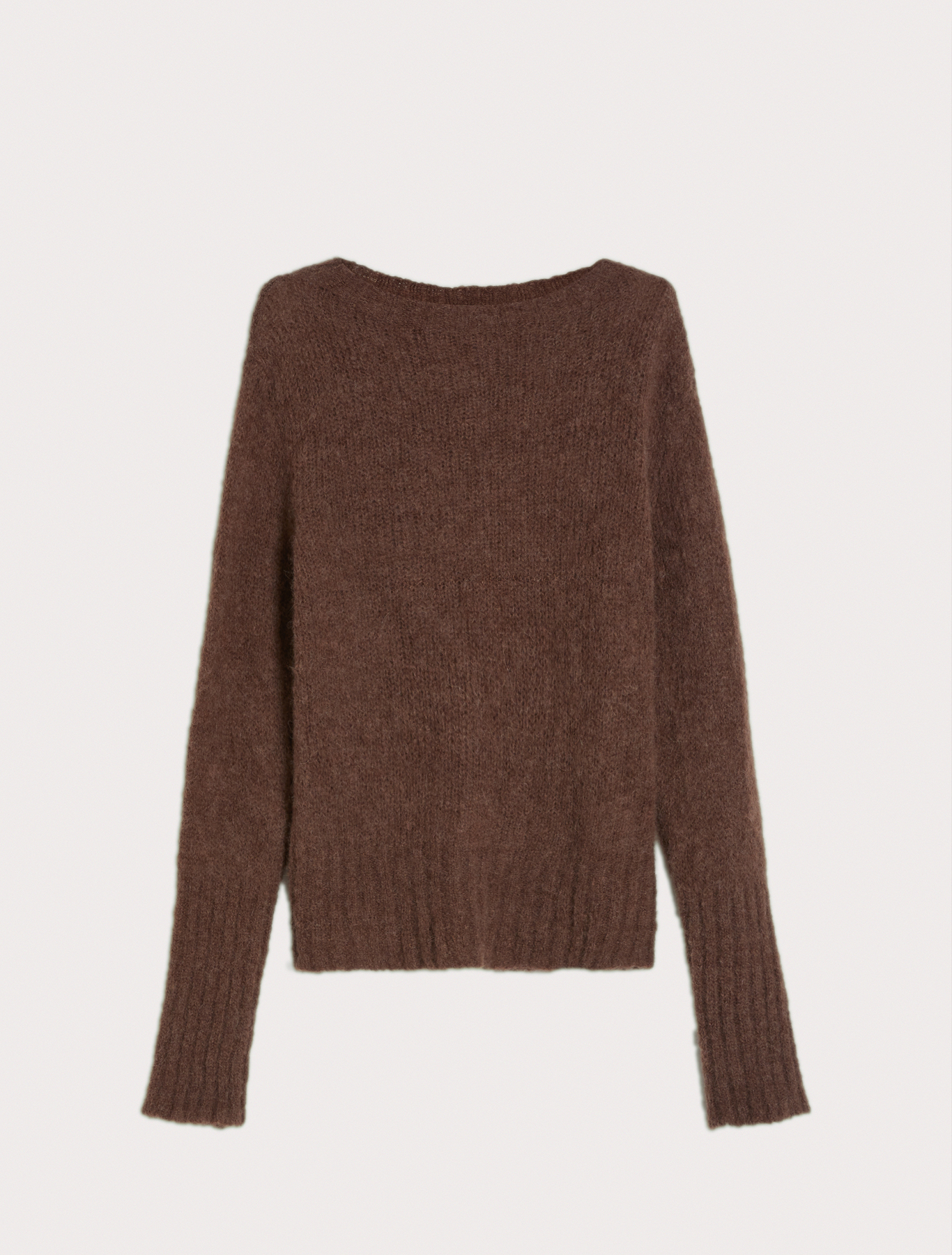 Mohair and alpaca pullover, dark brown | Pennyblack Mohair and alpaca pullover - dark brown - pennyblack