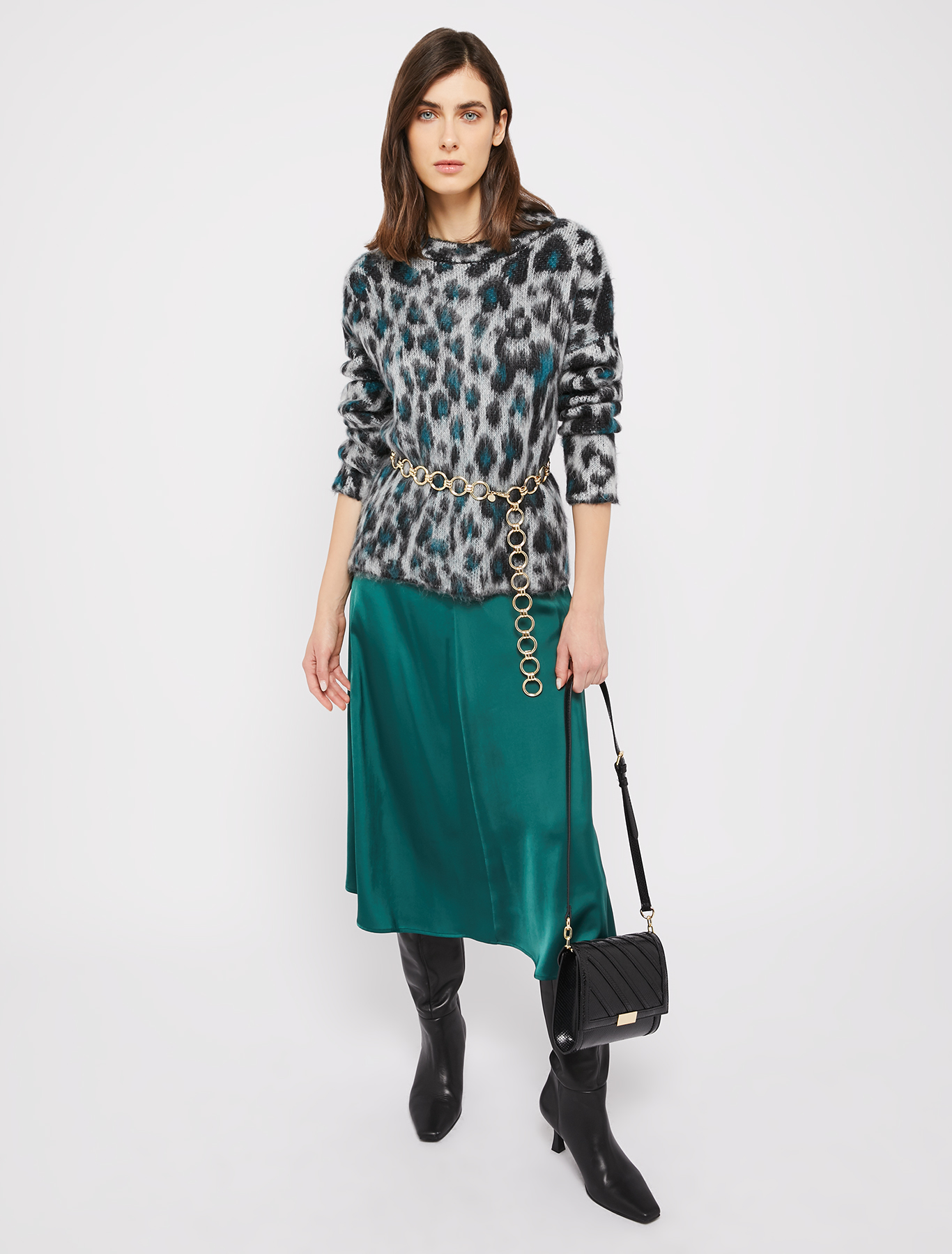 Spotted jacquard pullover, black | Pennyblack Spotted jacquard pullover - black - pennyblack
