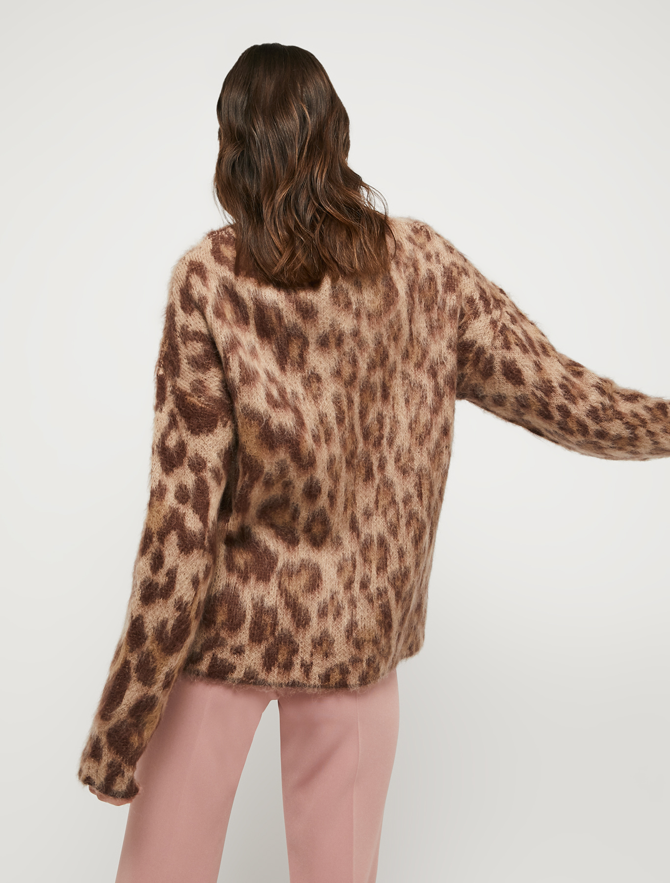 Spotted jacquard pullover, dark brown | Pennyblack Spotted jacquard pullover - dark brown - pennyblack