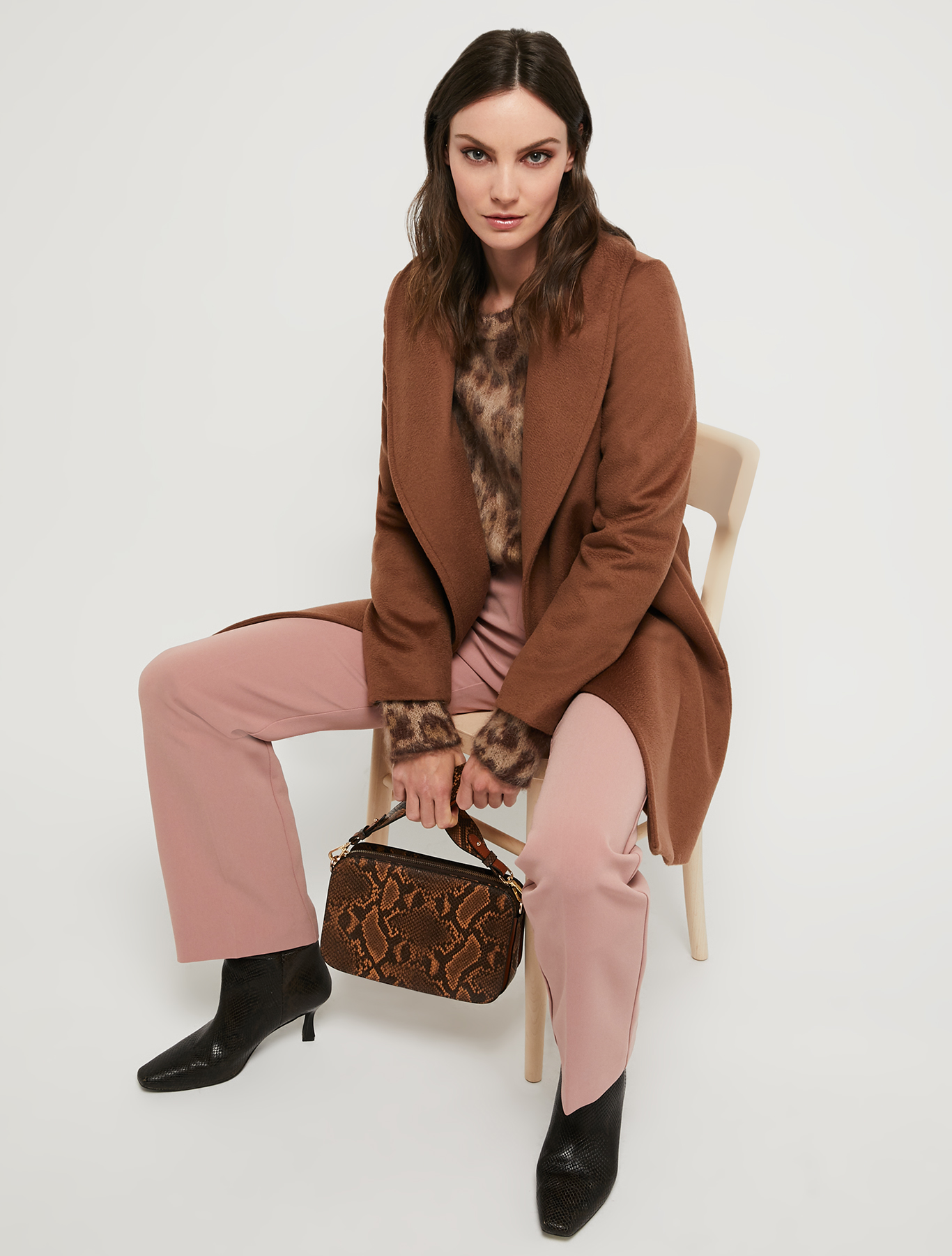 Spotted jacquard pullover, dark brown | Pennyblack Spotted jacquard pullover - dark brown - pennyblack