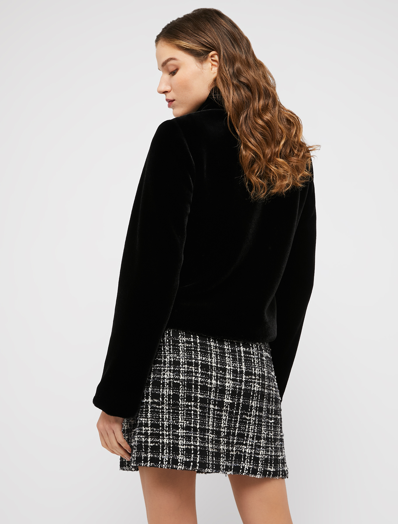Plush jacket, black | Pennyblack Plush jacket - black - pennyblack