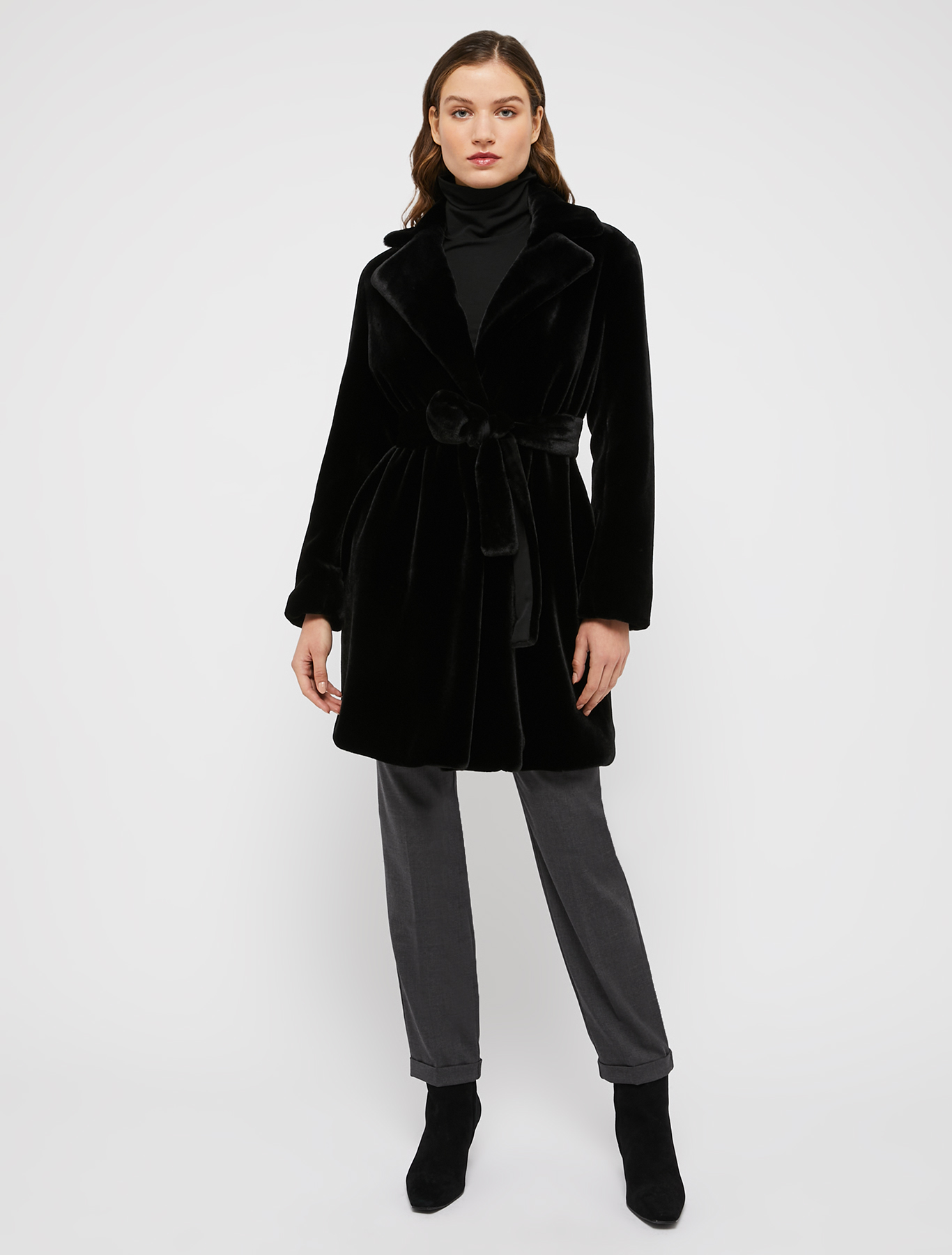 Plush coat, black | Pennyblack Plush coat - black - pennyblack