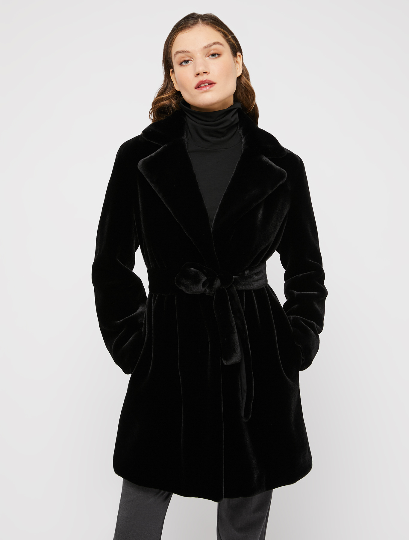Plush coat, black | Pennyblack Plush coat - black - pennyblack