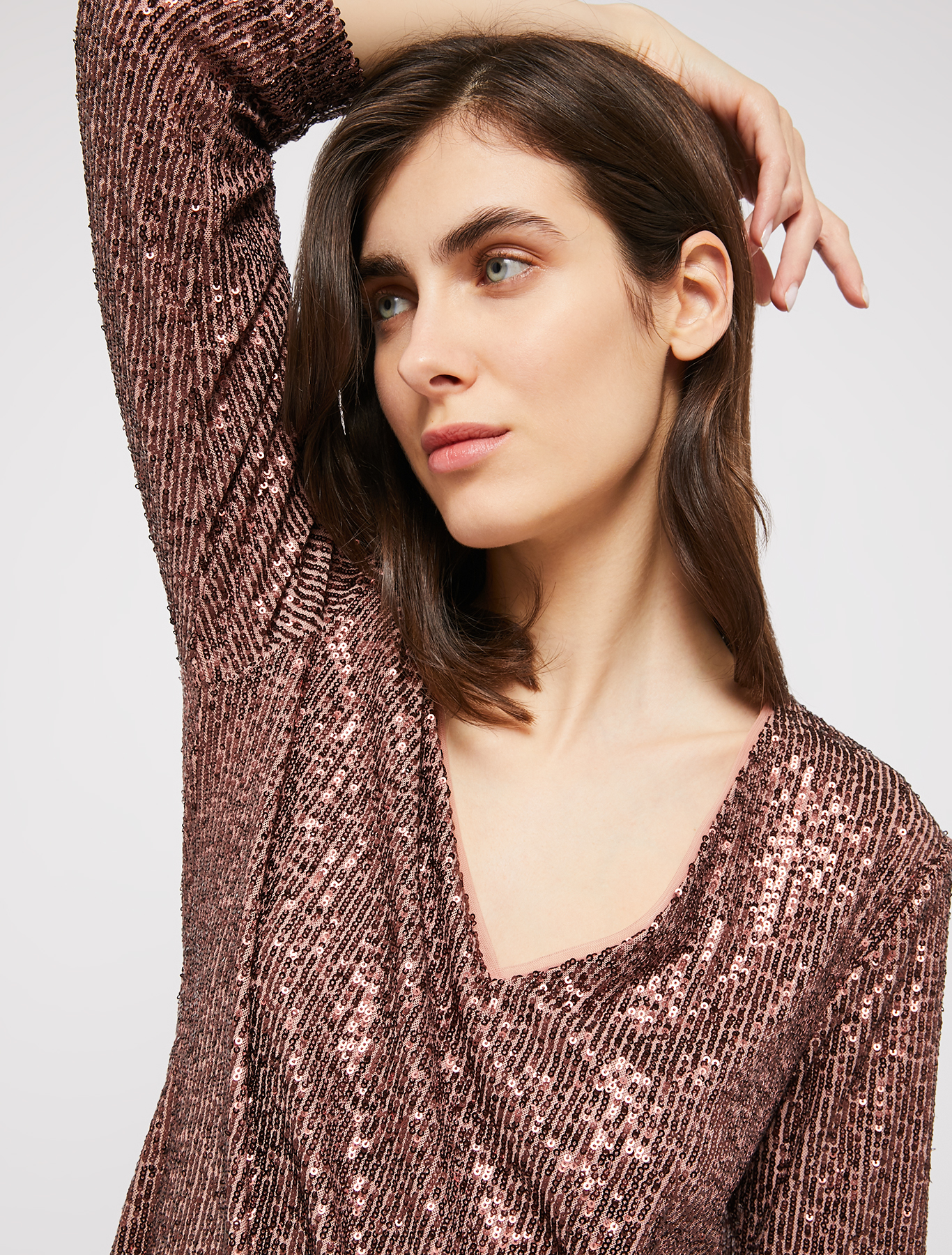 Tulle dress with sequins, brown | Pennyblack Tulle dress with sequins - brown - pennyblack