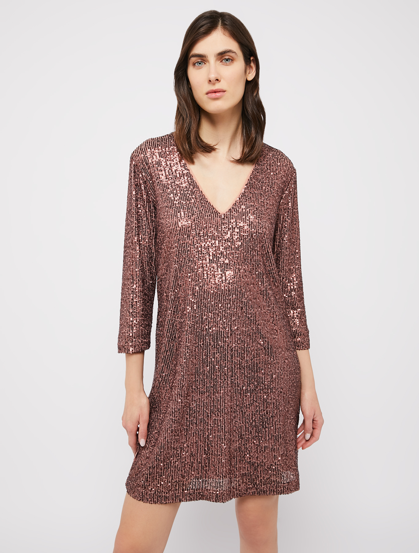Tulle dress with sequins, brown | Pennyblack Tulle dress with sequins - brown - pennyblack
