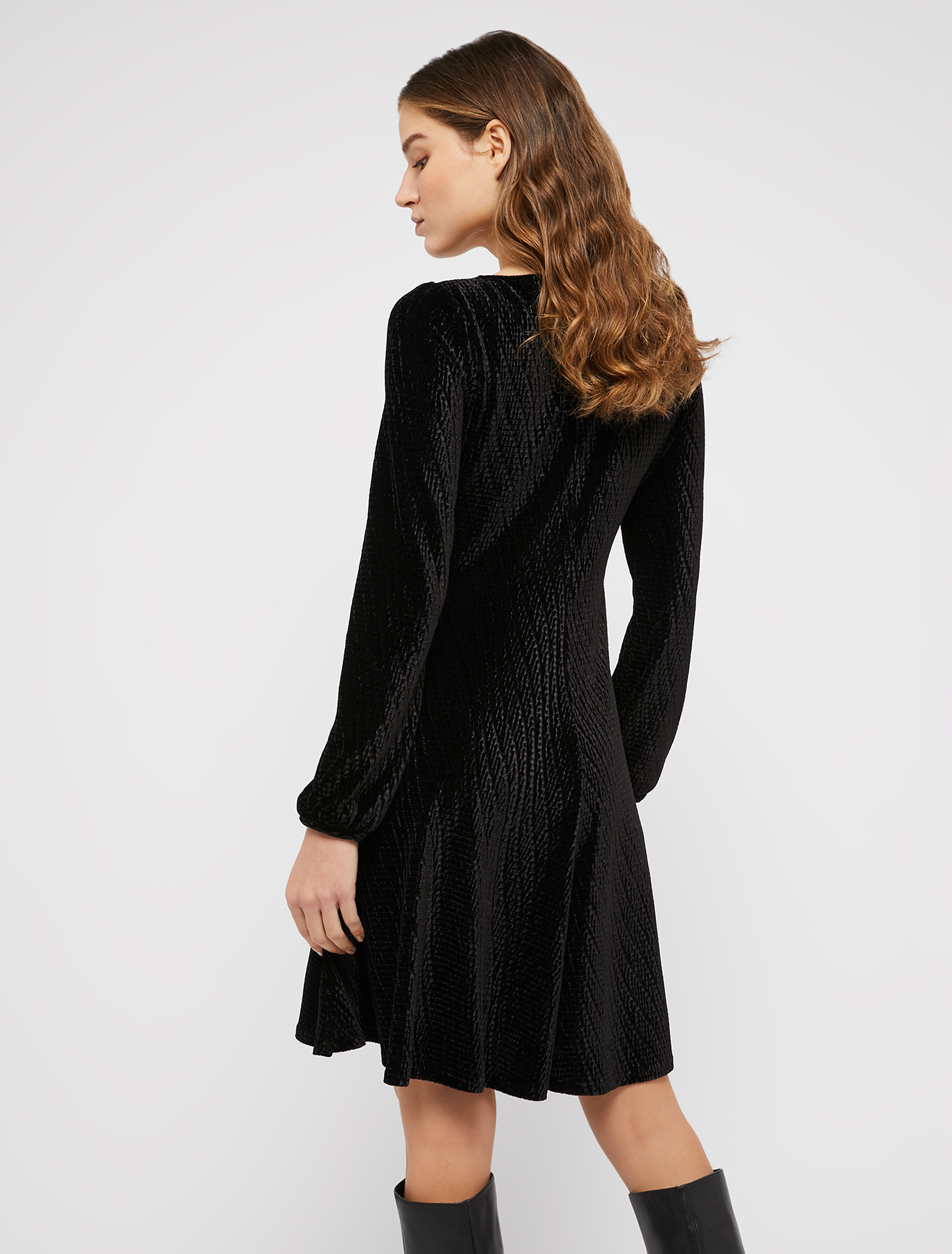 Velvet jersey dress, black | Pennyblack Velvet jersey dress - black - pennyblack