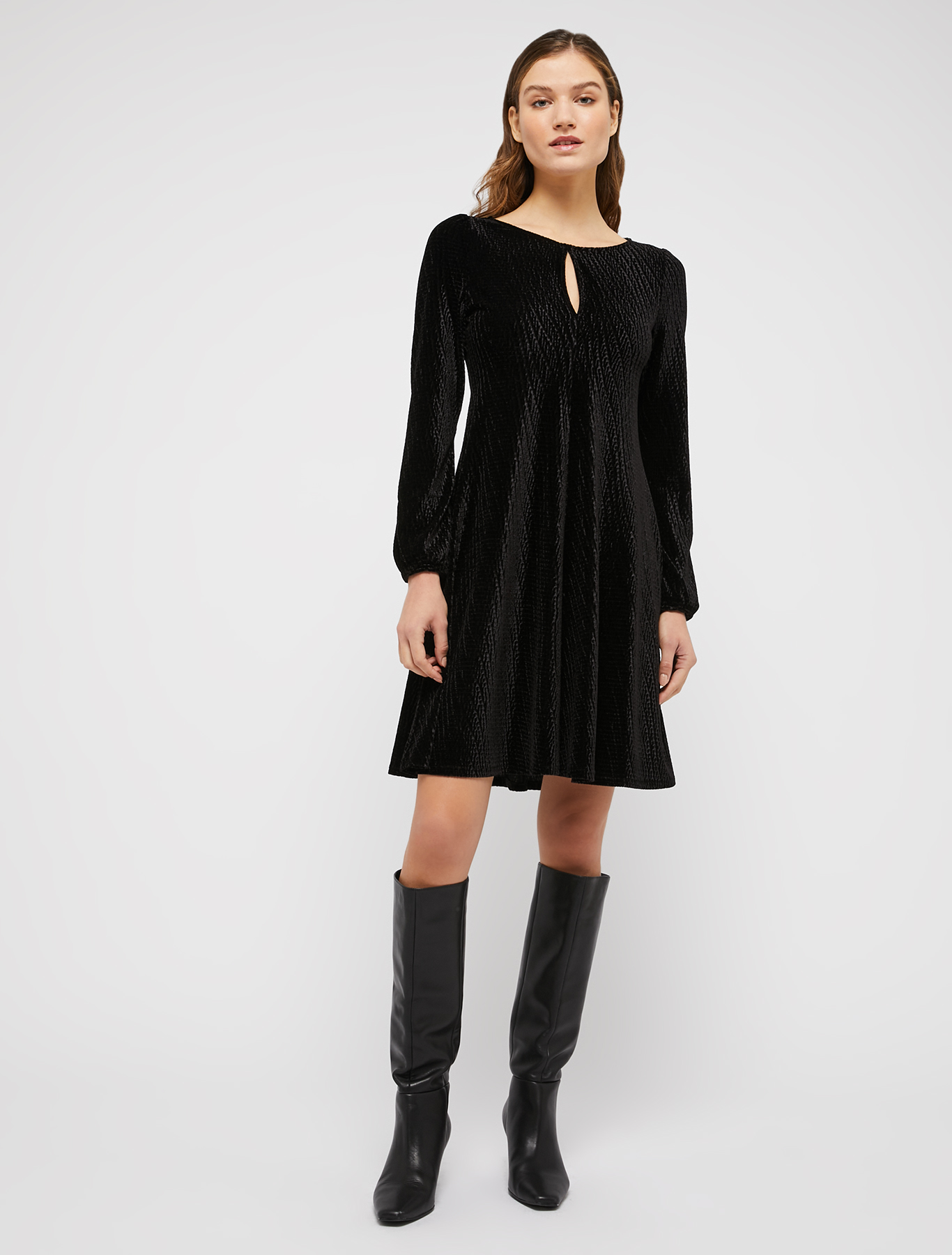 Velvet jersey dress, black | Pennyblack Velvet jersey dress - black - pennyblack