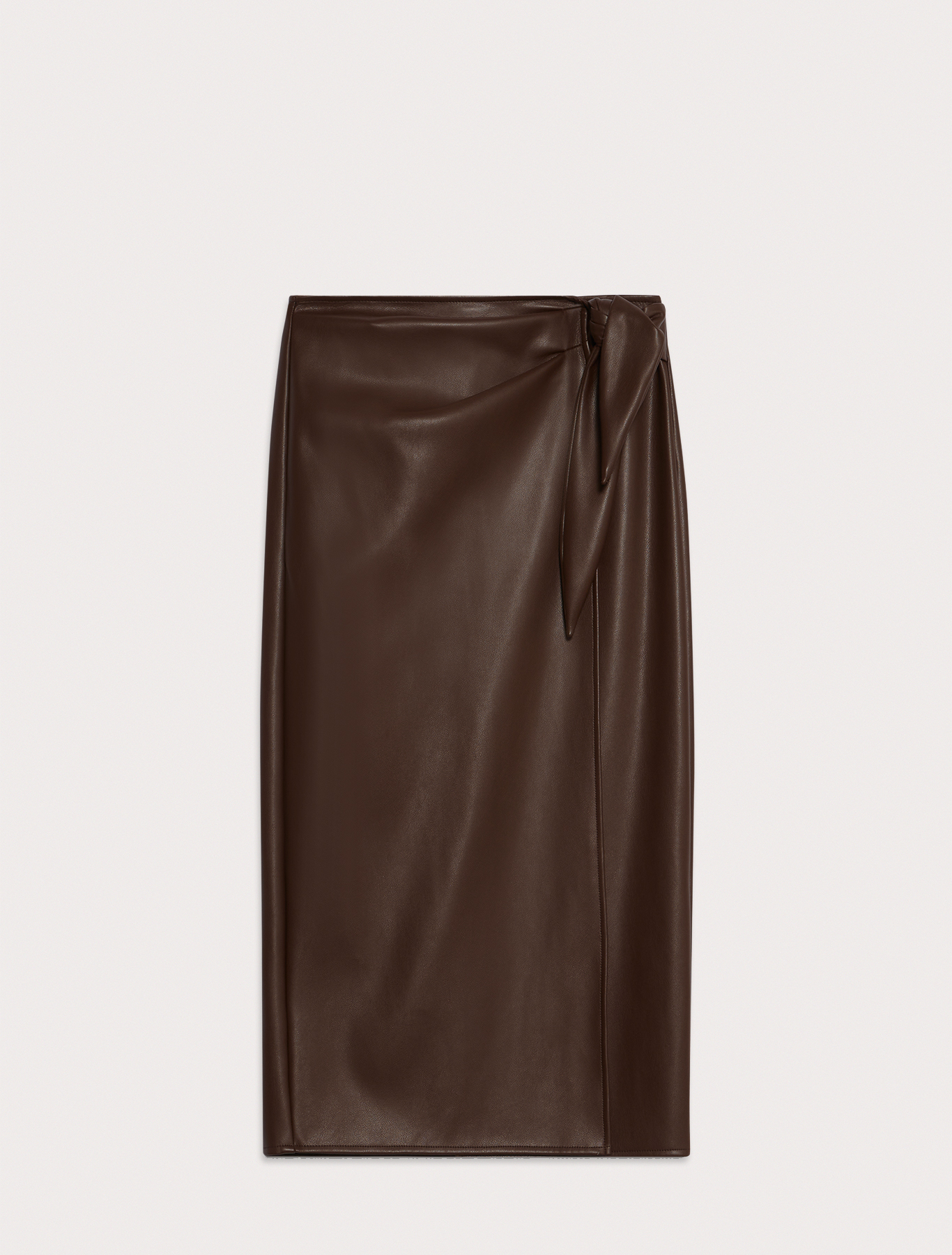 Coated jersey midi skirt, dark brown - Pennyblack Coated jersey midi skirt - dark brown - pennyblack