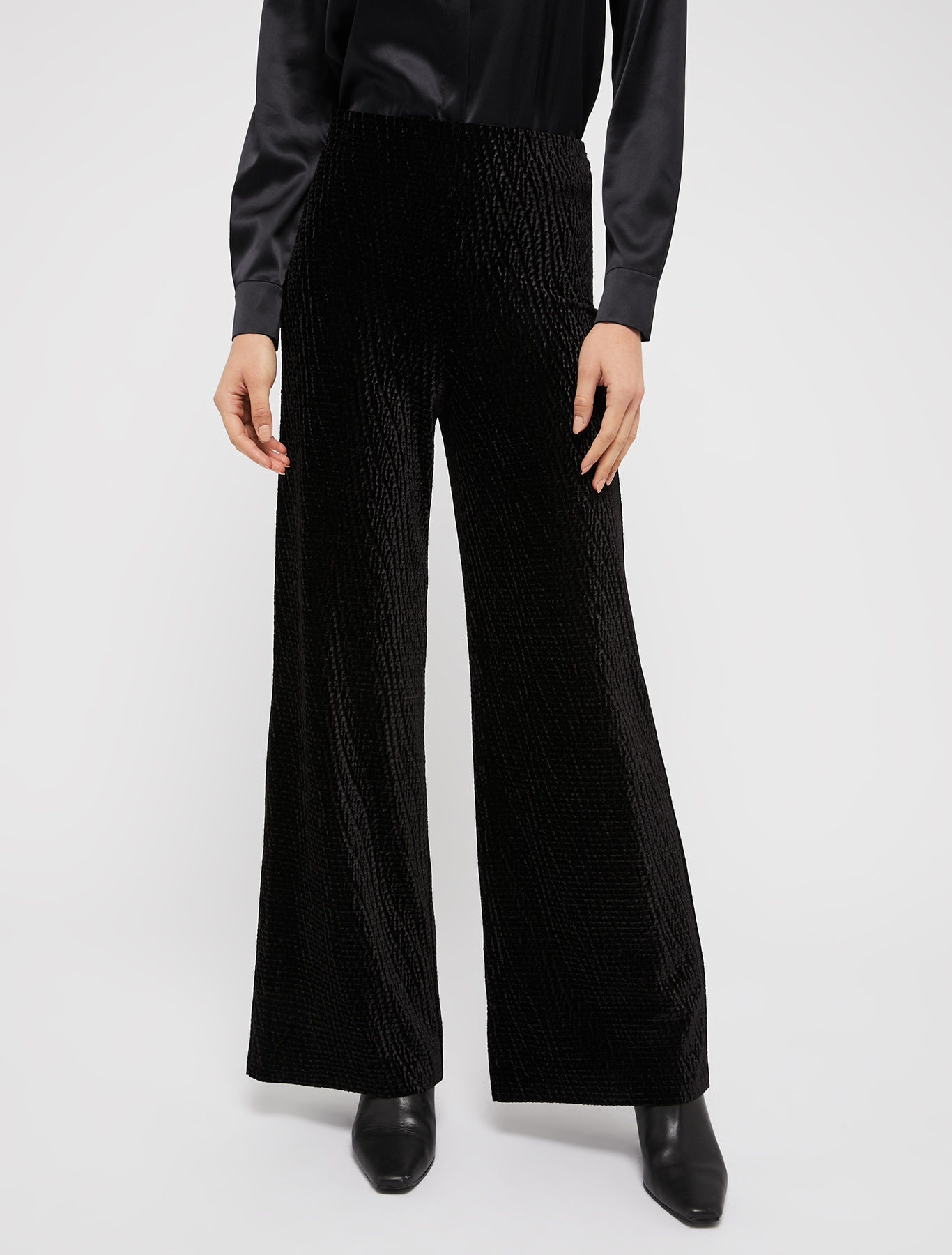 Velvet-jersey trousers, black | Pennyblack Velvet-jersey trousers - black - pennyblack