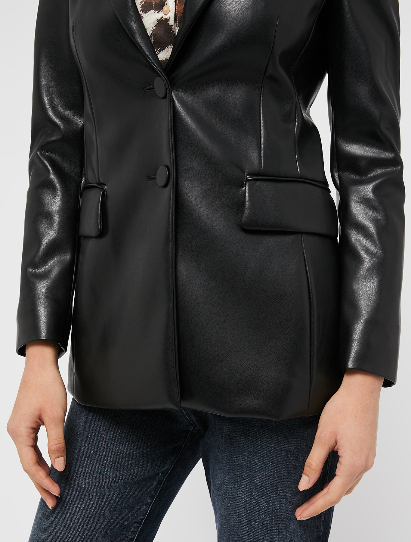 Blazer in jersey spalmato, nero | Pennyblack Blazer in jersey spalmato - nero - pennyblack