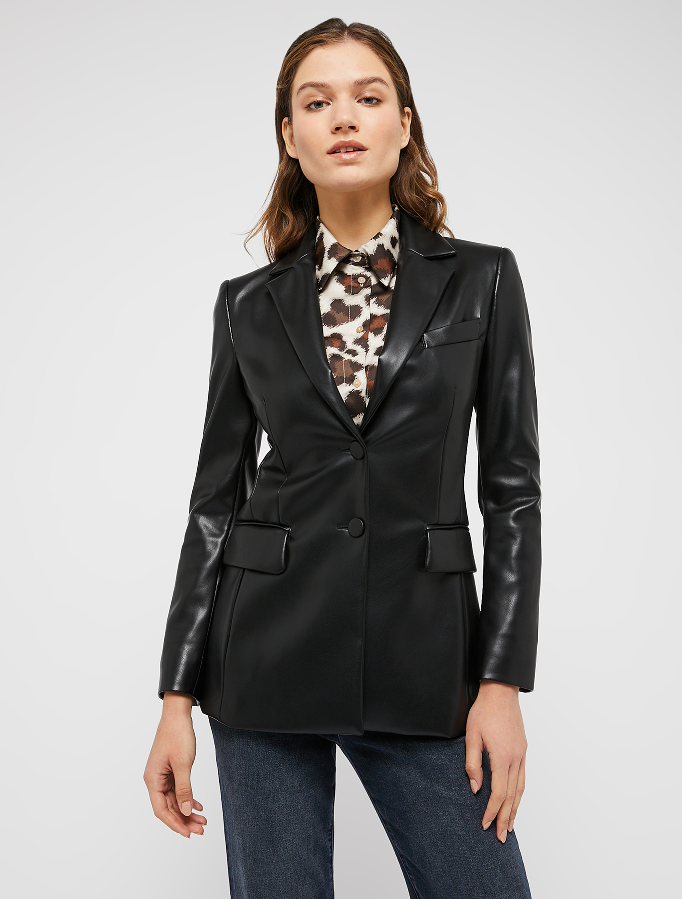 Blazer in jersey spalmato, nero | Pennyblack Blazer in jersey spalmato - nero - pennyblack