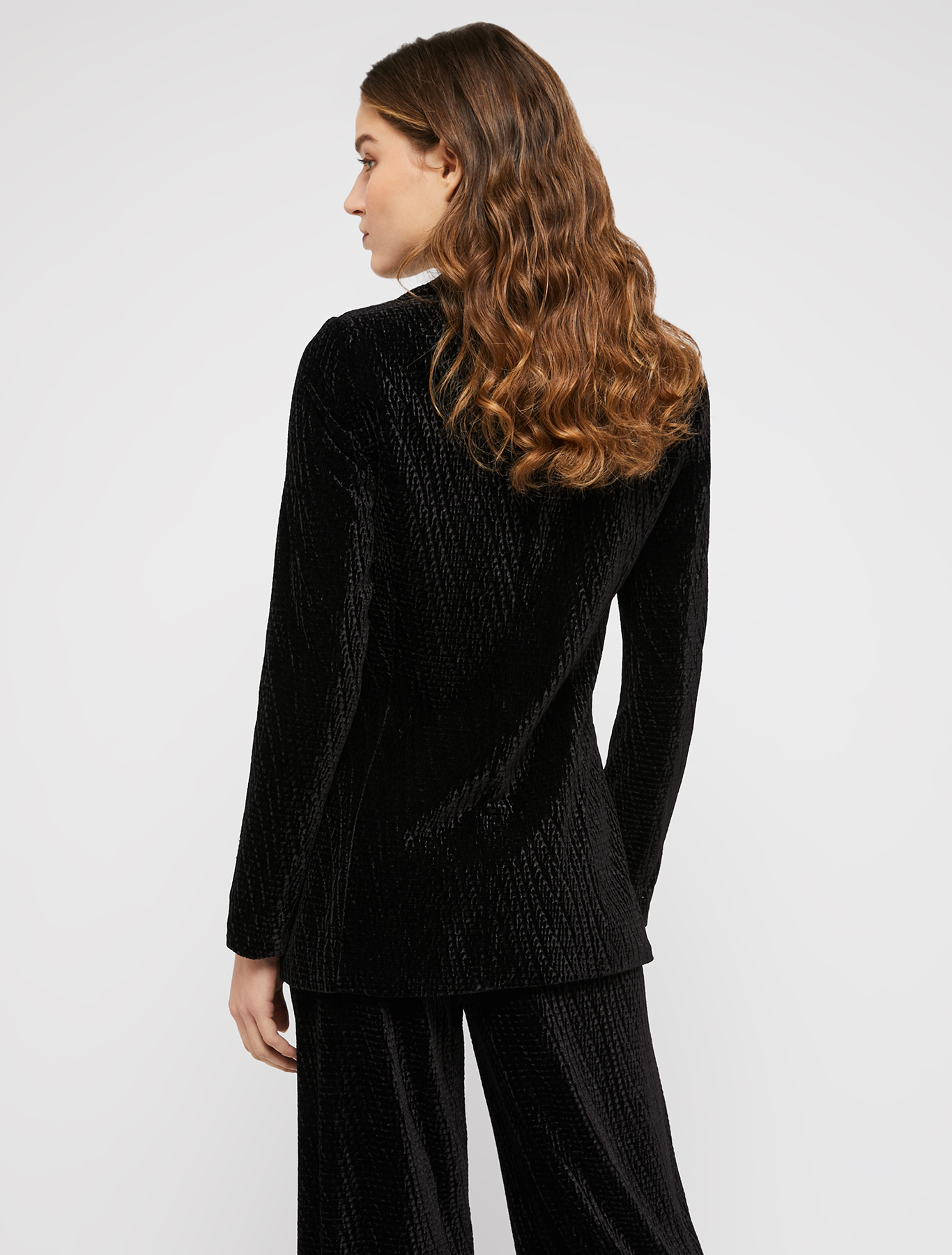 Velvet-jersey blazer, black | Pennyblack Velvet-jersey blazer - black - pennyblack