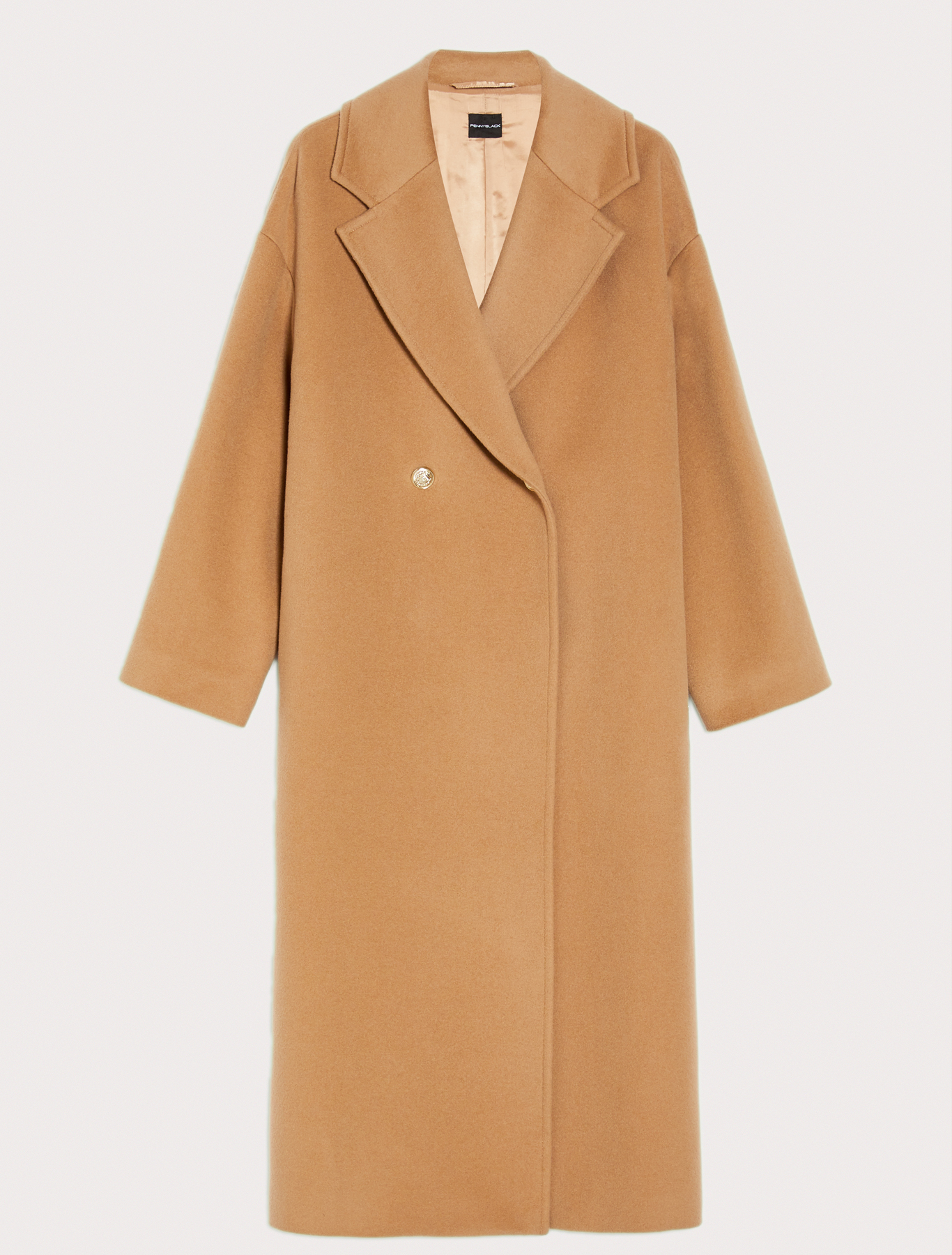 Wool drap midi coat, camel | Pennyblack Wool drap midi coat - camel - pennyblack