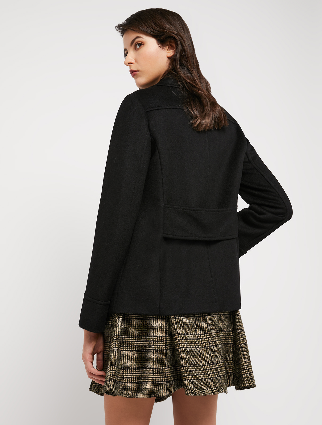 Caban in drap di lana, nero | Pennyblack Caban in drap di lana - nero - pennyblack
