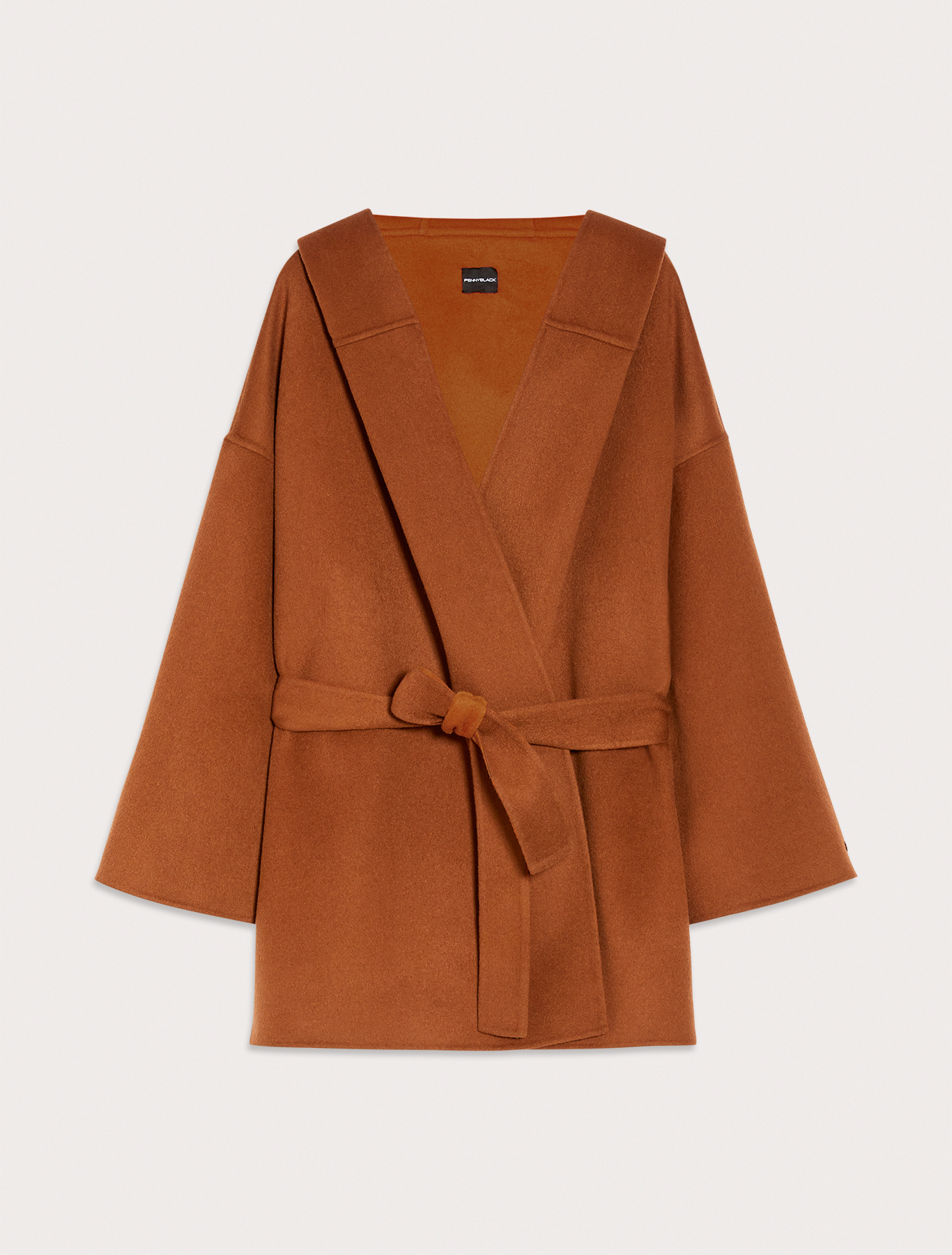 Reversible, double-sided wool cape, tan | Pennyblack Reversible, double-sided wool cape - tan - pennyblack