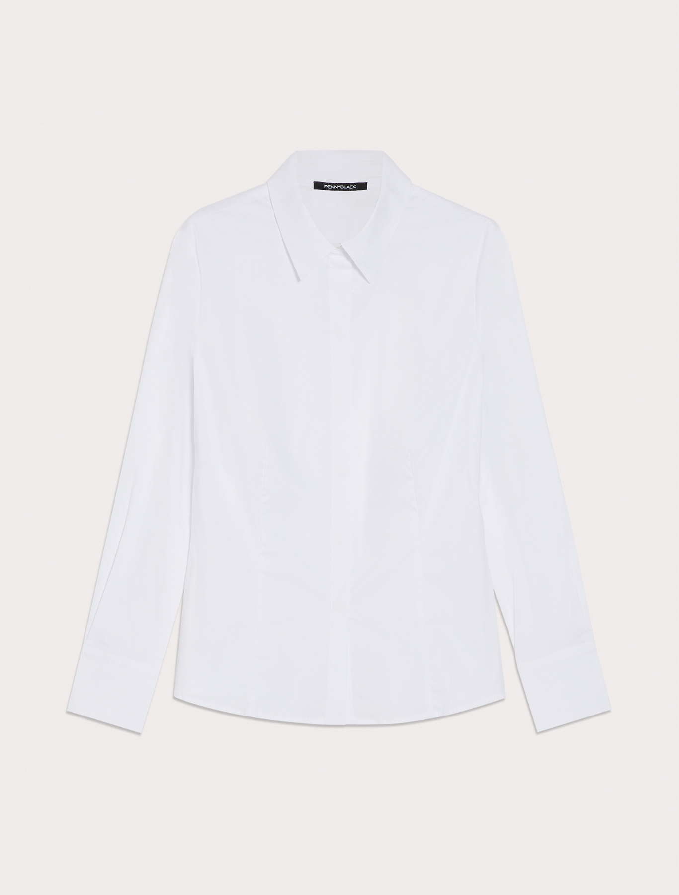 Slim poplin shirt, white | Pennyblack Slim poplin shirt - white - pennyblack