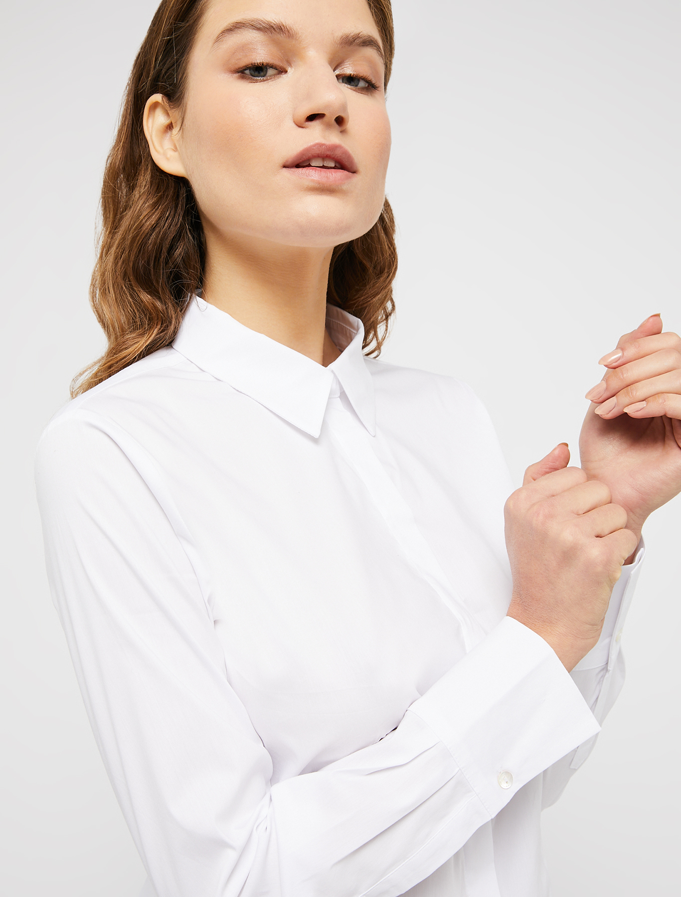 Slim poplin shirt, white | Pennyblack Slim poplin shirt - white - pennyblack