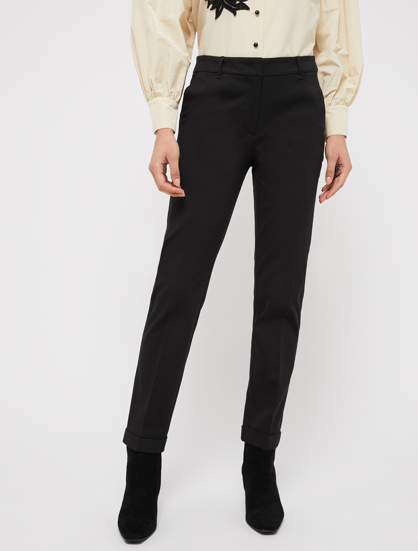 Slim twill trousers, black | Pennyblack Slim twill trousers - black - pennyblack